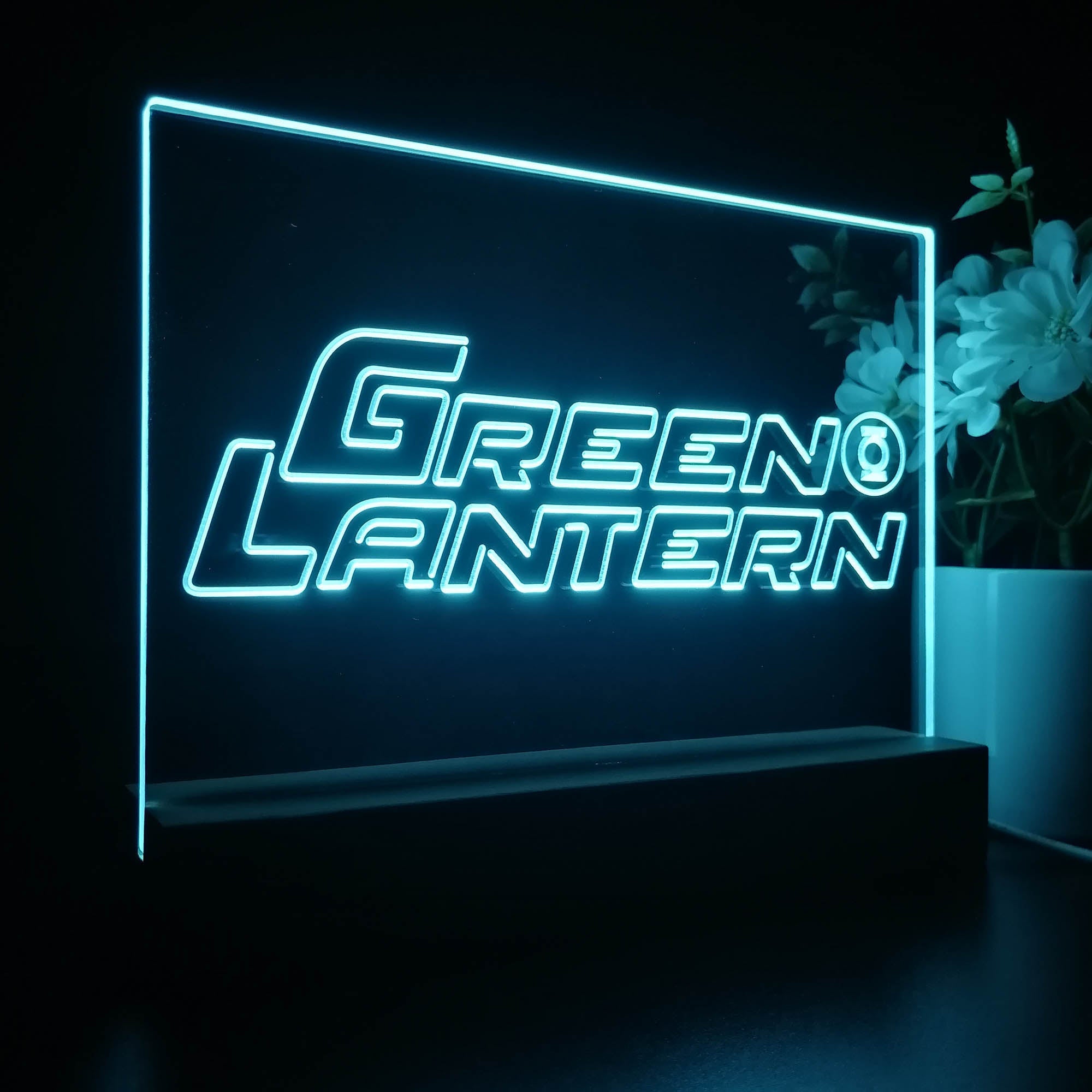 Green Lantern 3D Illusion Night Light Desk Lamp