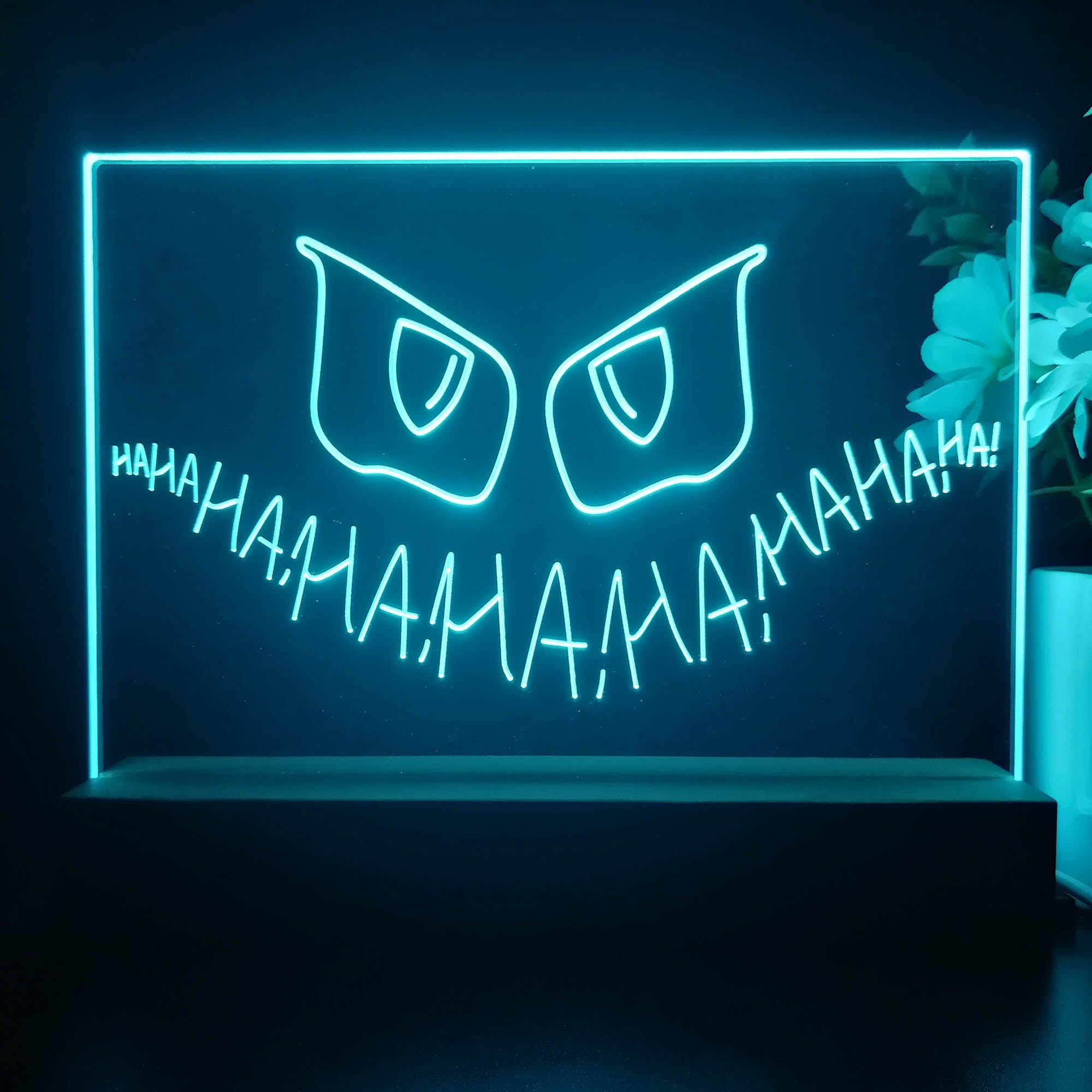 Joker Gotham Hahaha 3D Illusion Night Light Desk Lamp