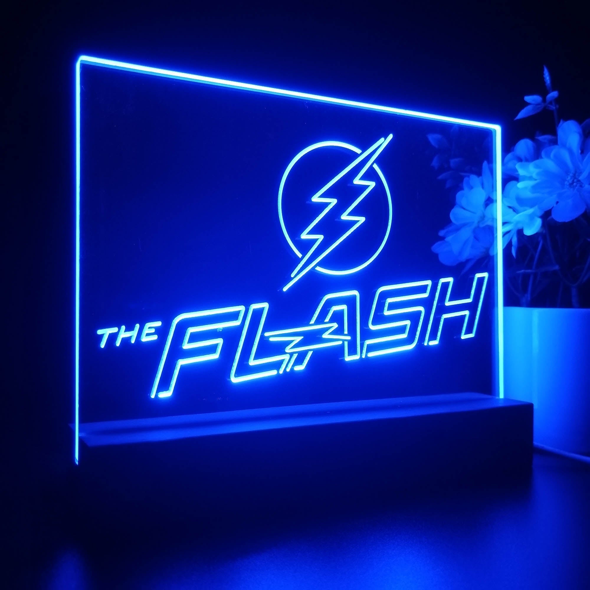 The Flash 3D Illusion Night Light Desk Lamp