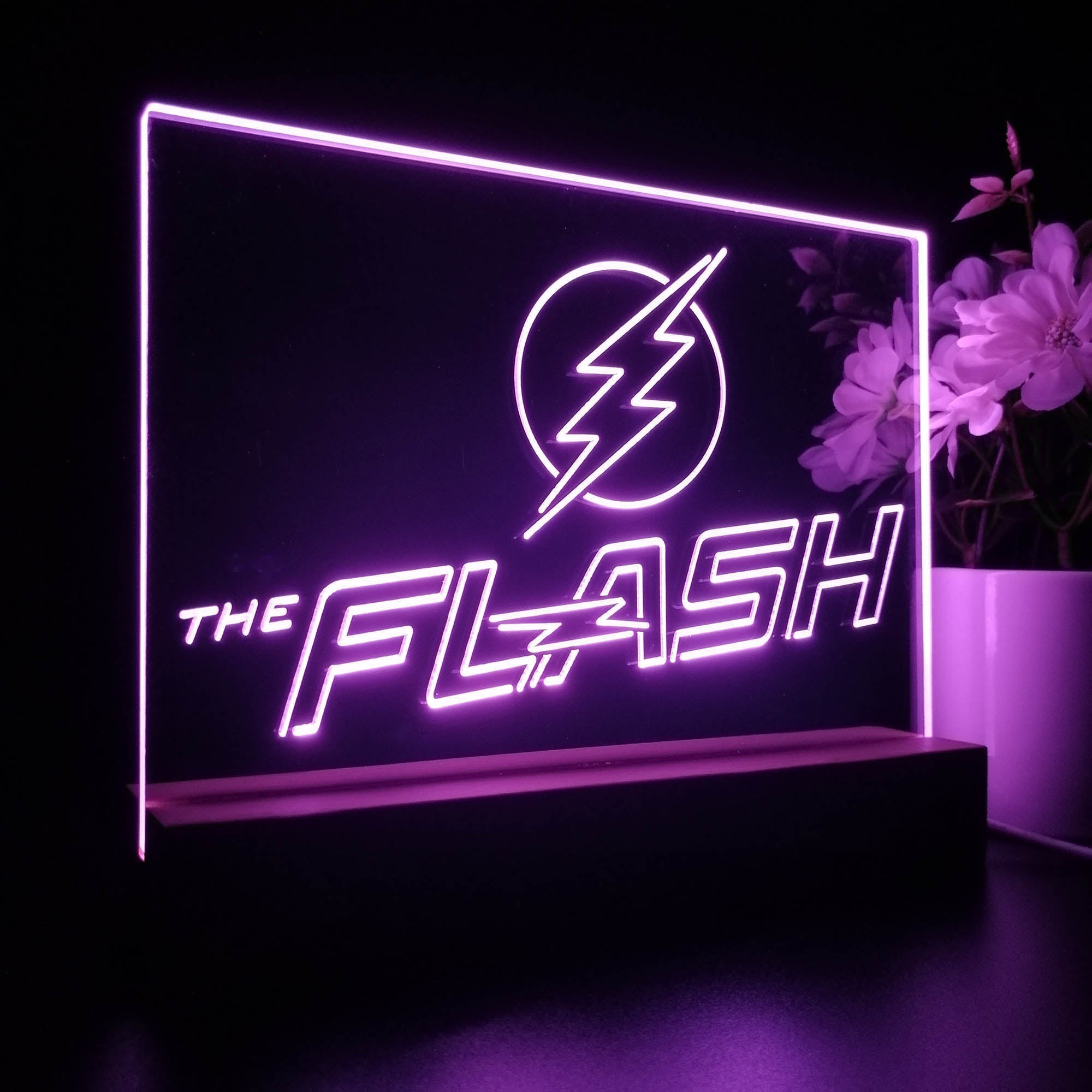 The Flash 3D Illusion Night Light Desk Lamp