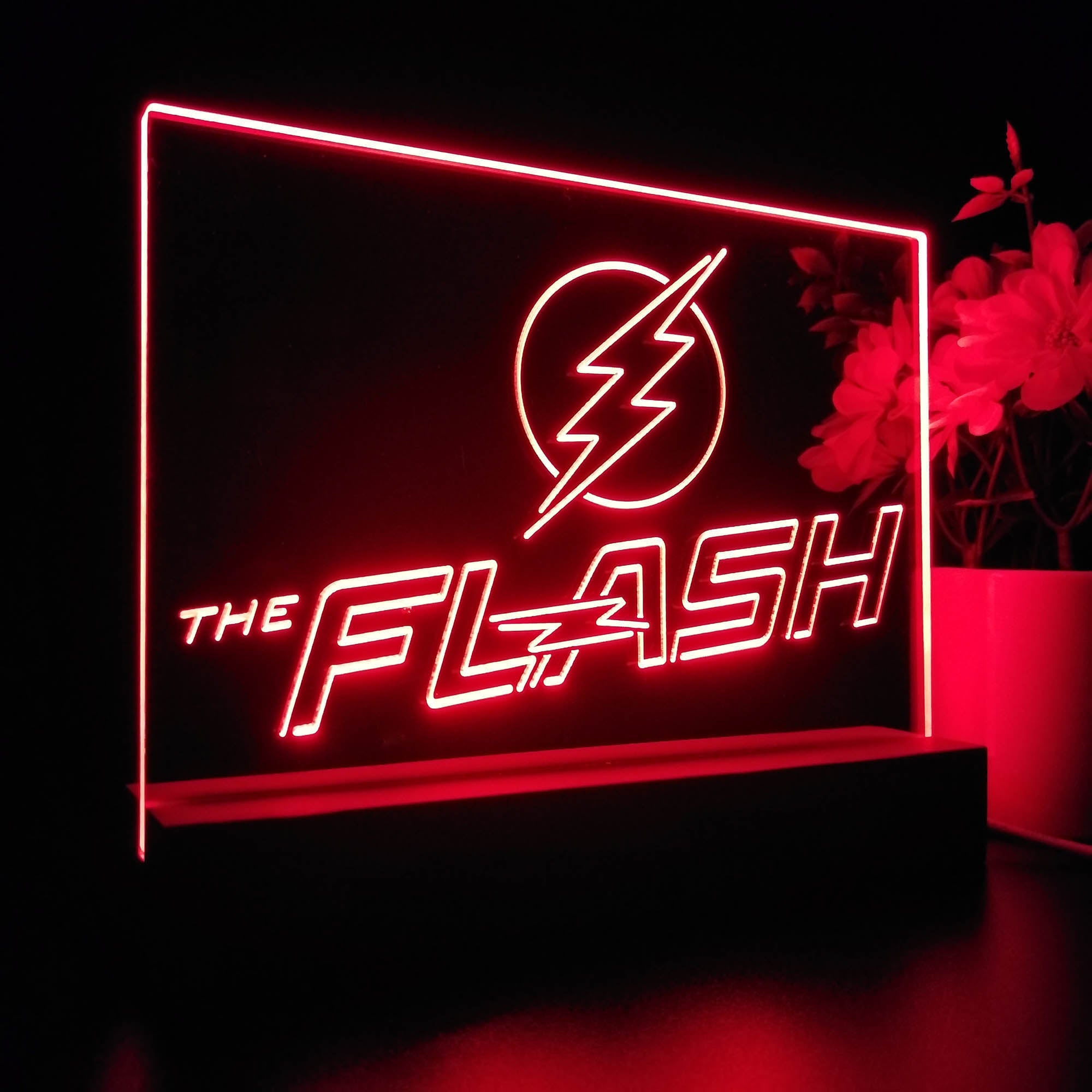 The Flash 3D Illusion Night Light Desk Lamp