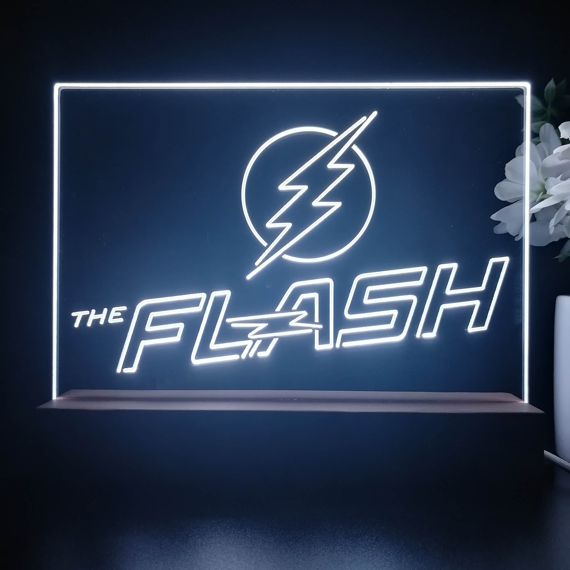 The Flash 3D Illusion Night Light Desk Lamp