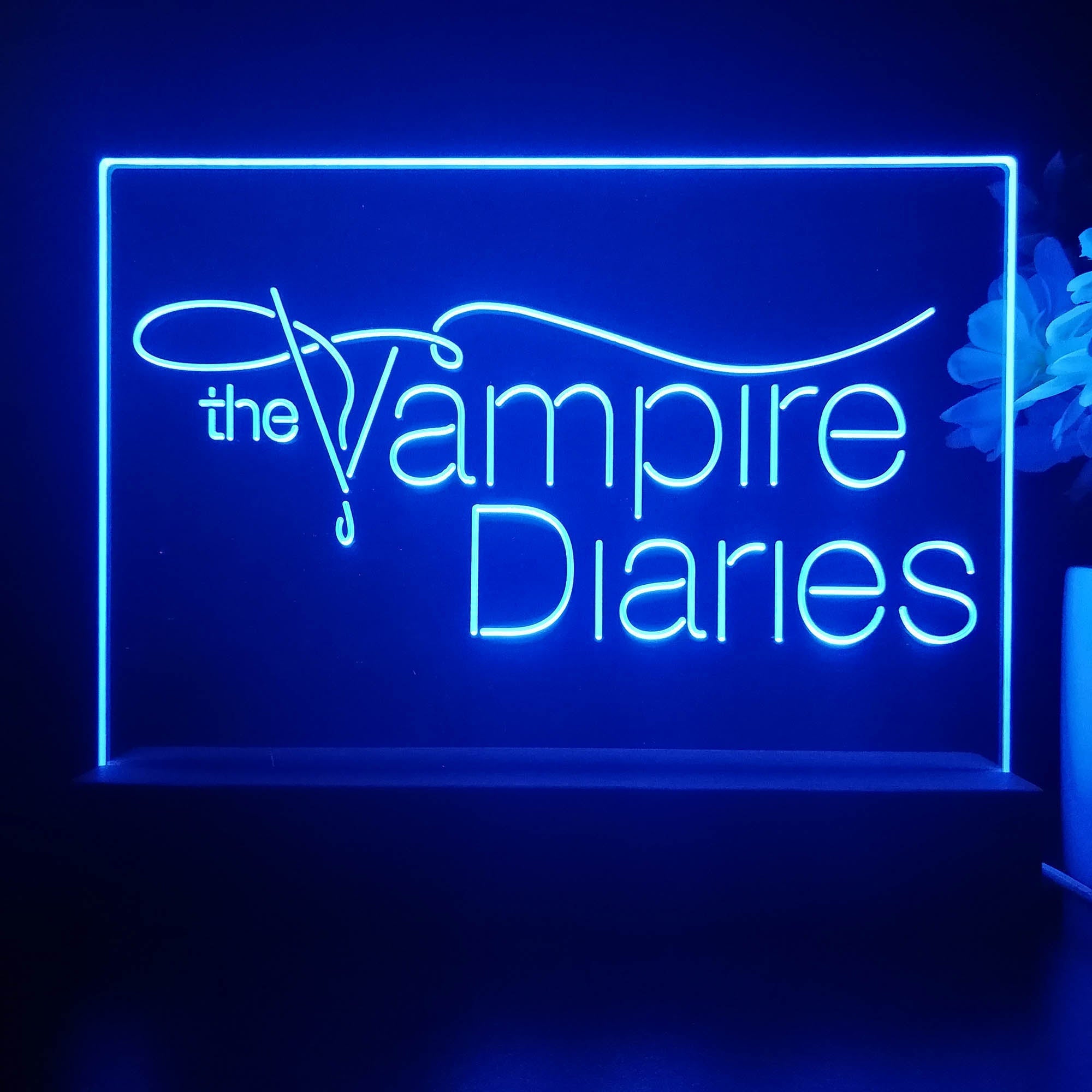 The Vampires Diaries 3D Illusion Night Light Desk Lamp