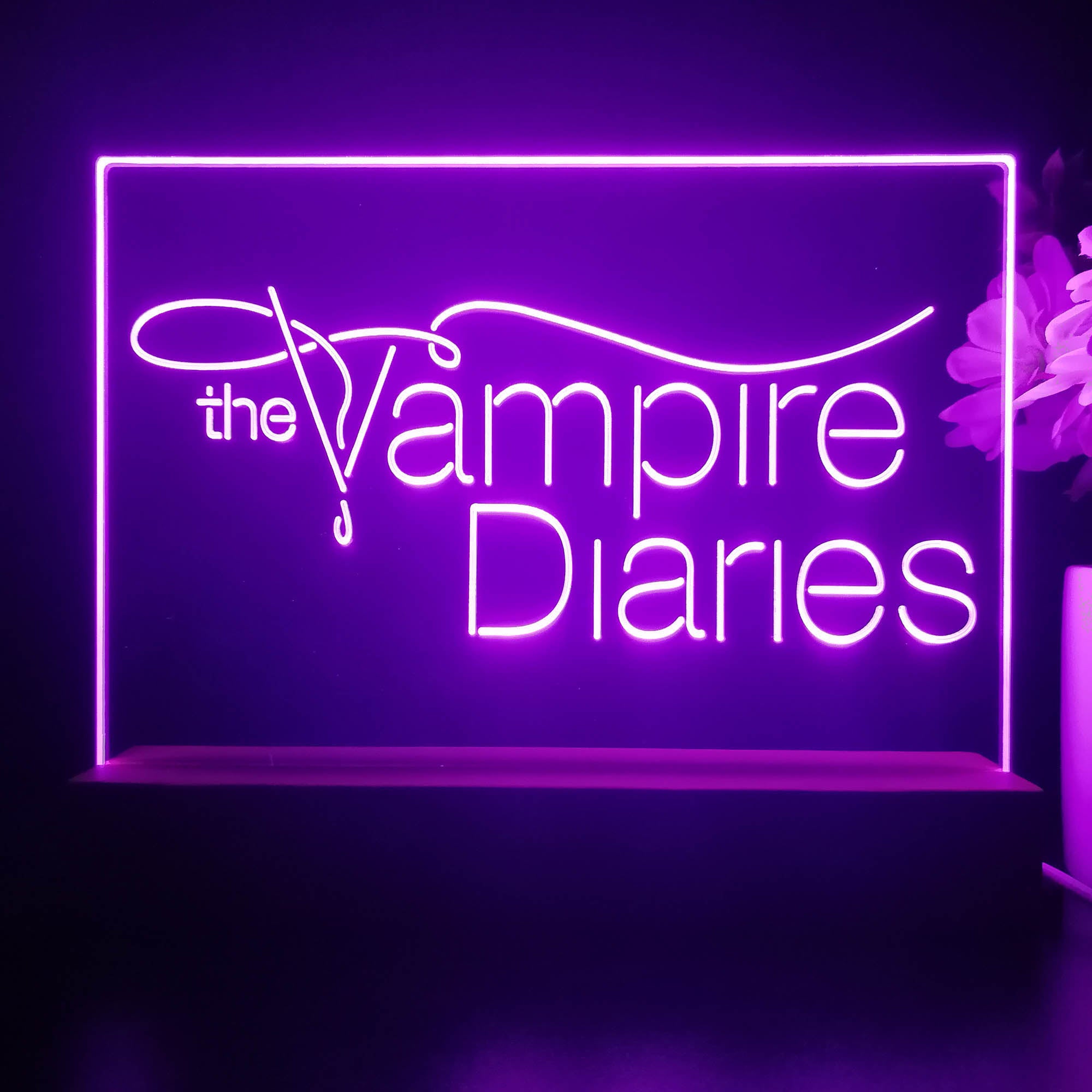 The Vampires Diaries 3D Illusion Night Light Desk Lamp