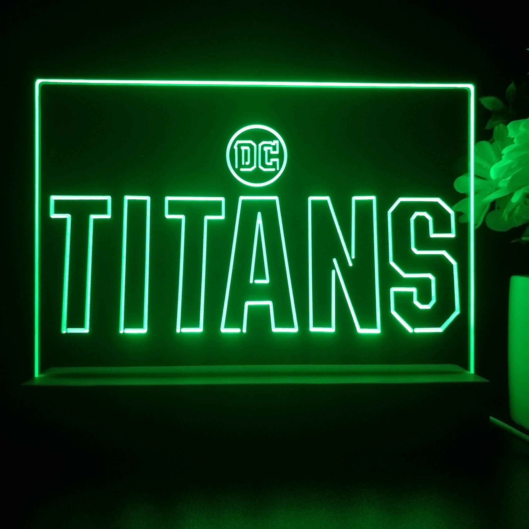 Titans 3D Illusion Night Light Desk Lamp
