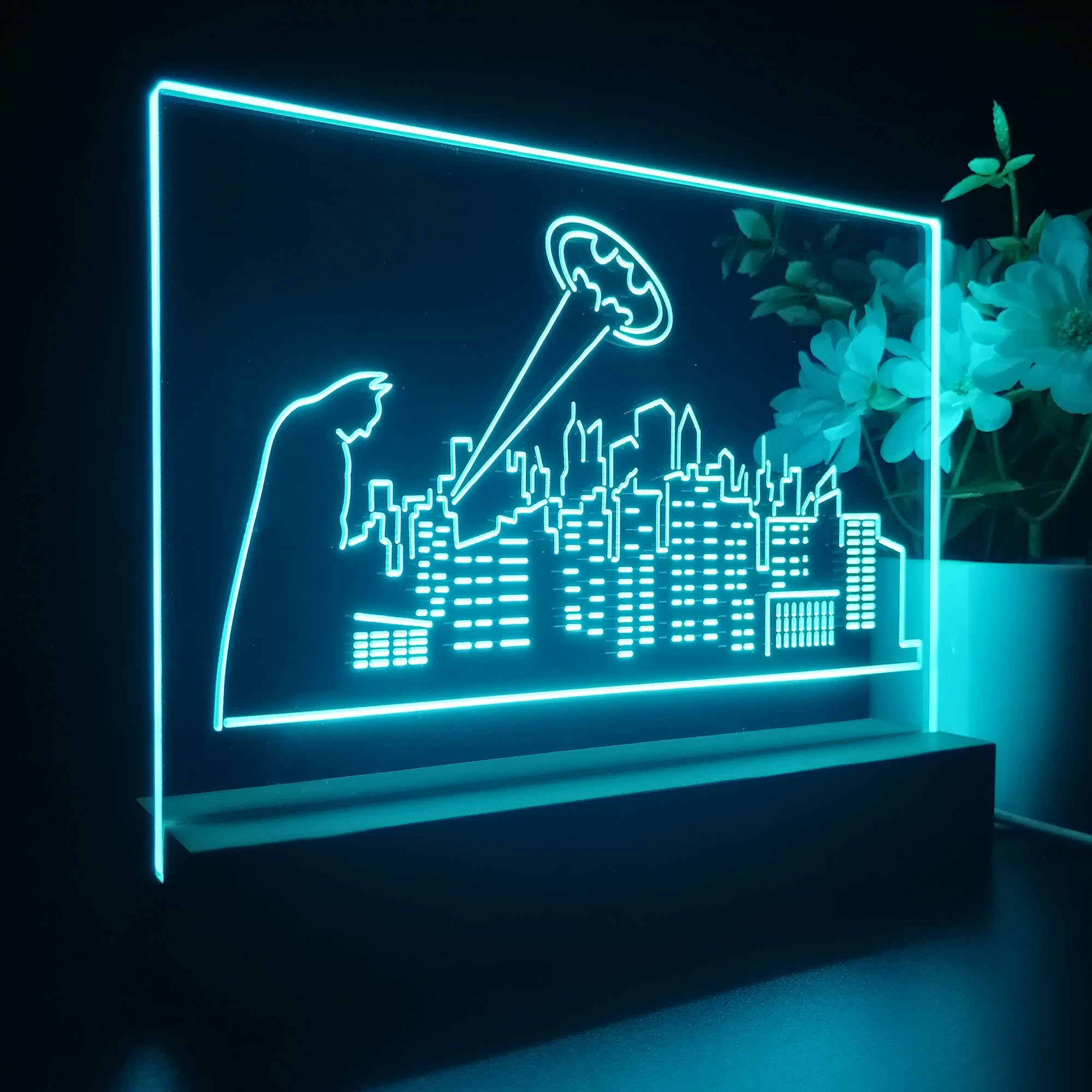 Gotham City Batman 3D Illusion Night Light Desk Lamp