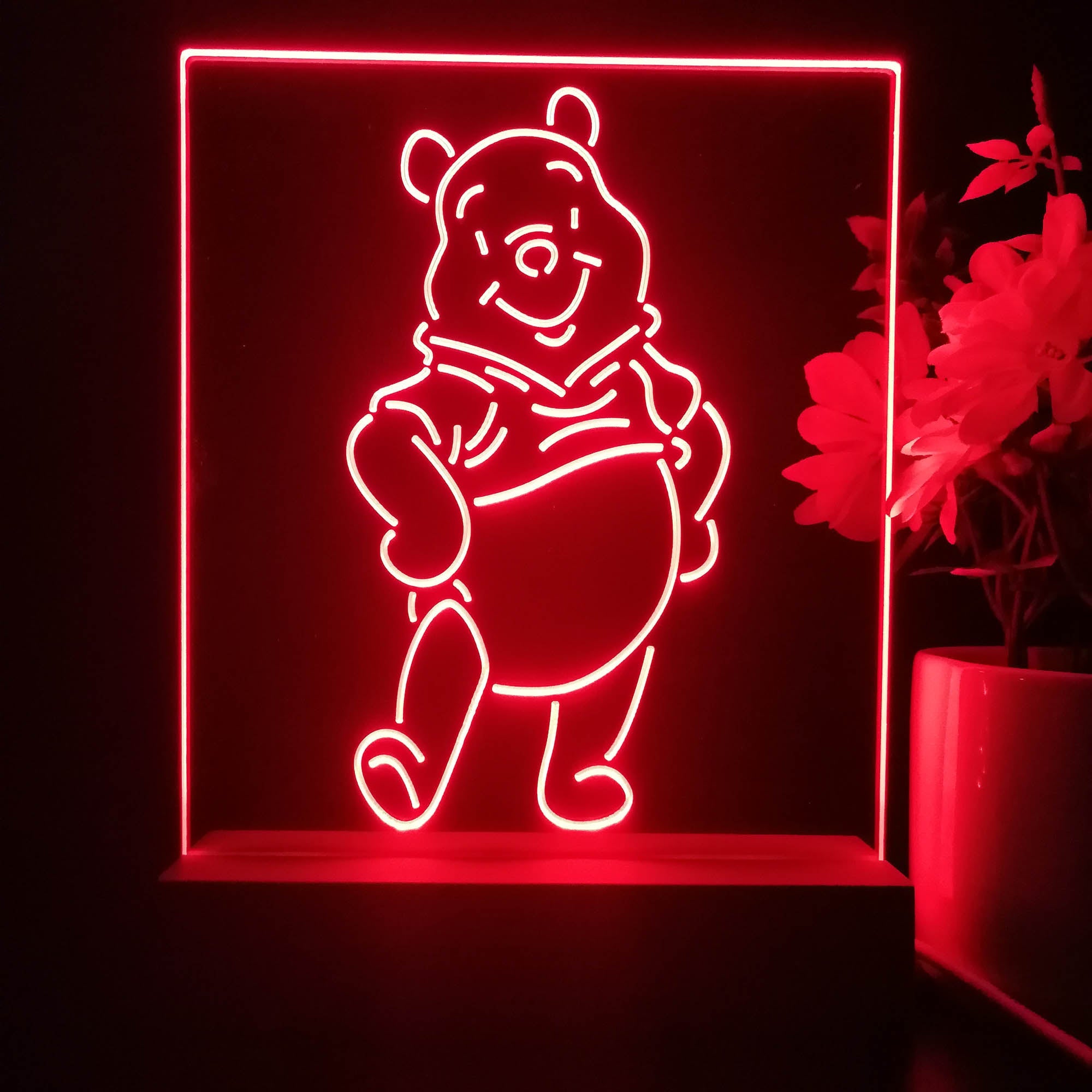 Winnie the Pooh Stand Up 3D Illusion Night Light Desk Lamp