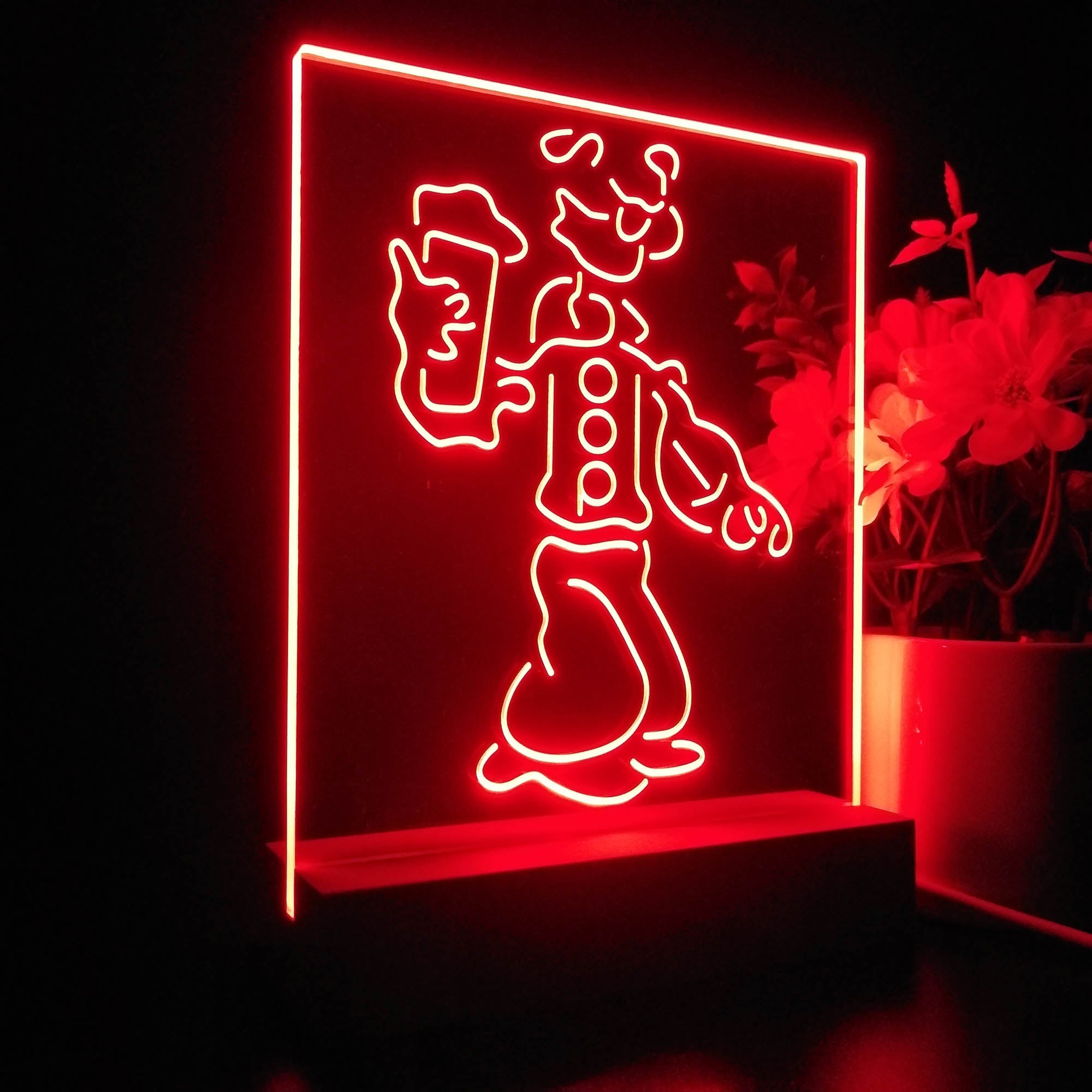 Popeye Cartoon 3D Illusion Night Light Desk Lamp