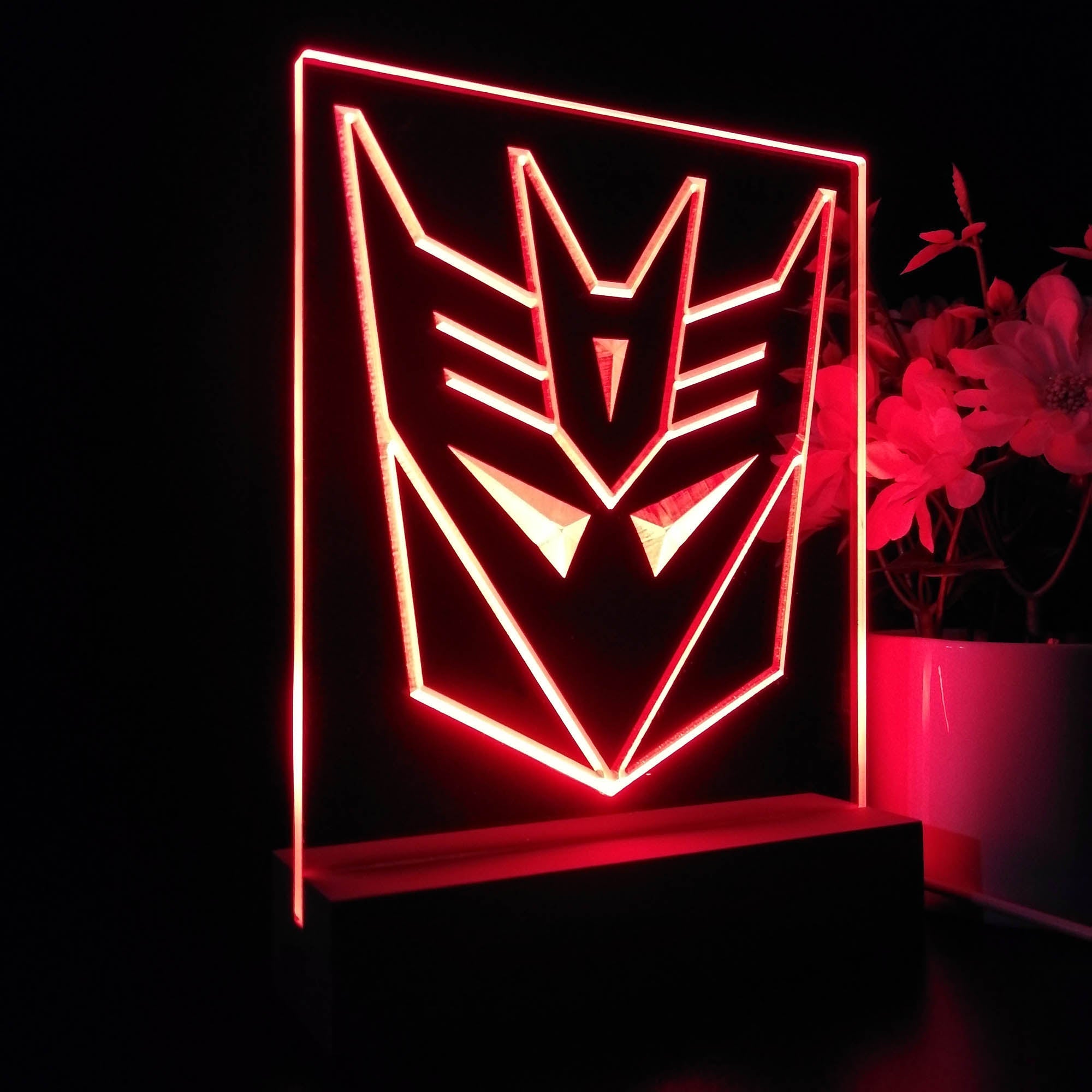 Decepticon Transformers Game Room LED Sign Lamp Display | PRO LED SIGN