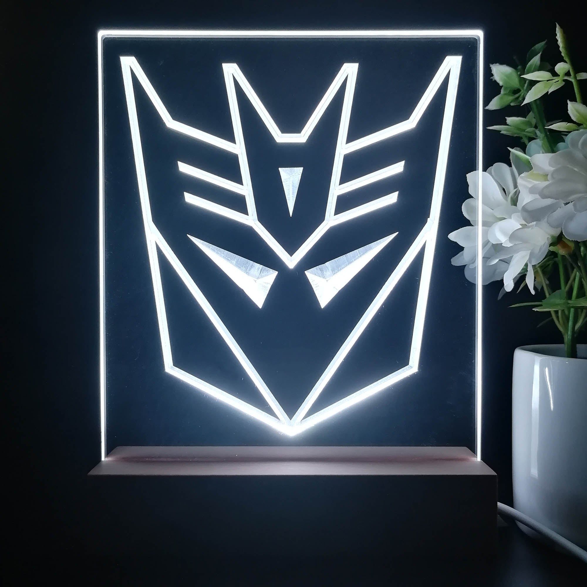 Decepticon Transformers Game Room LED Sign Lamp Display