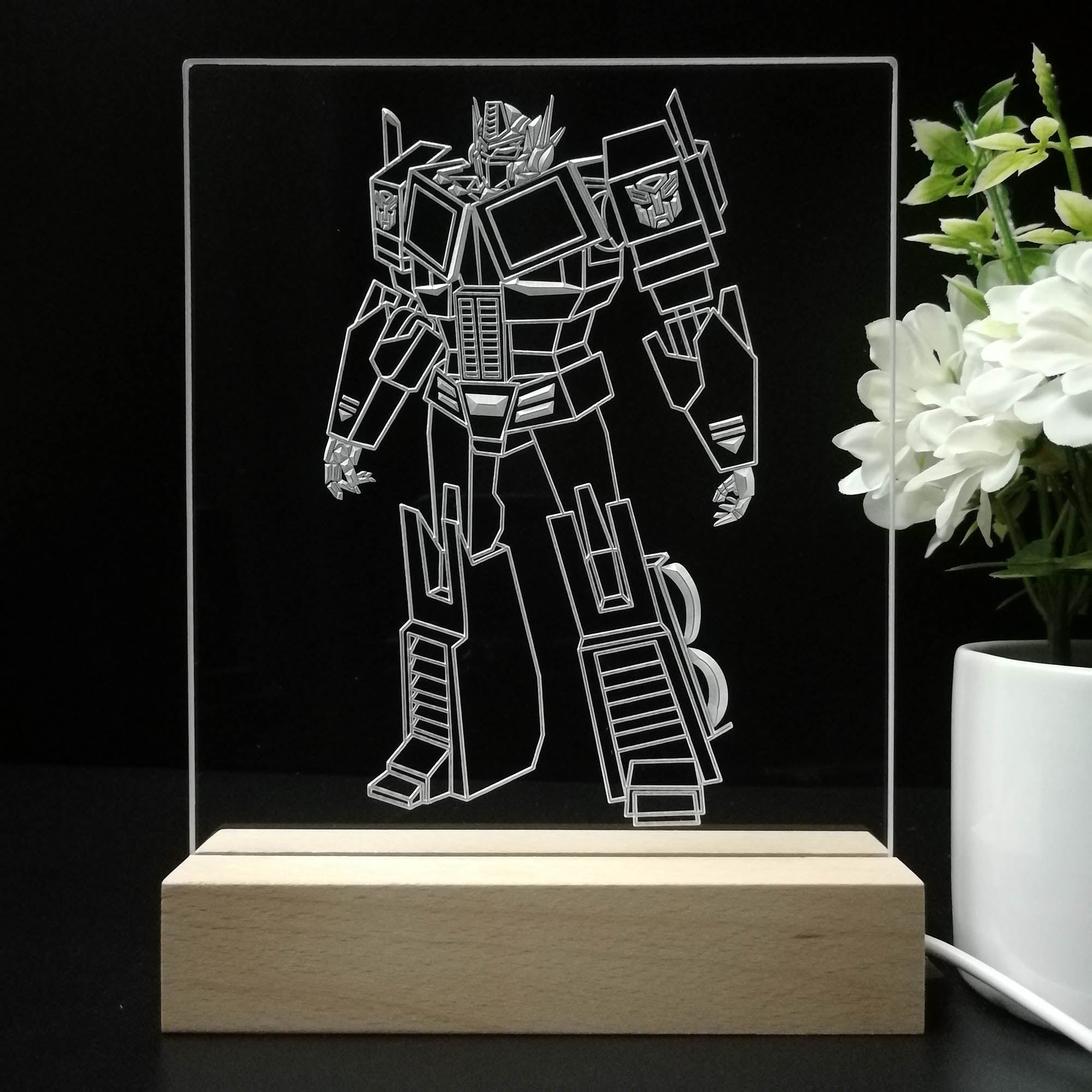 Transformers optimus prime Game Room LED Sign Lamp Display