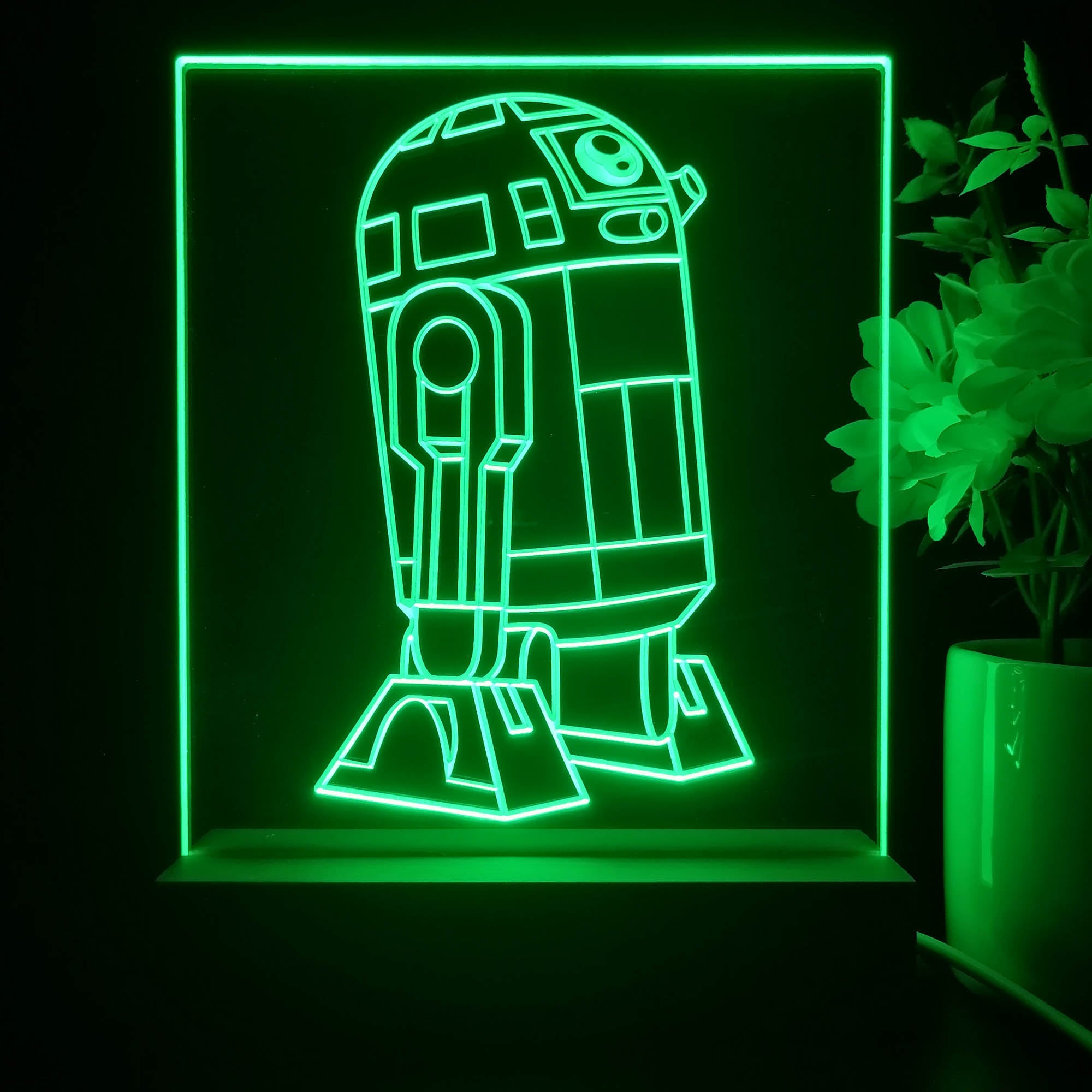 R2D2 Star Wars Game Room LED Sign Lamp Display