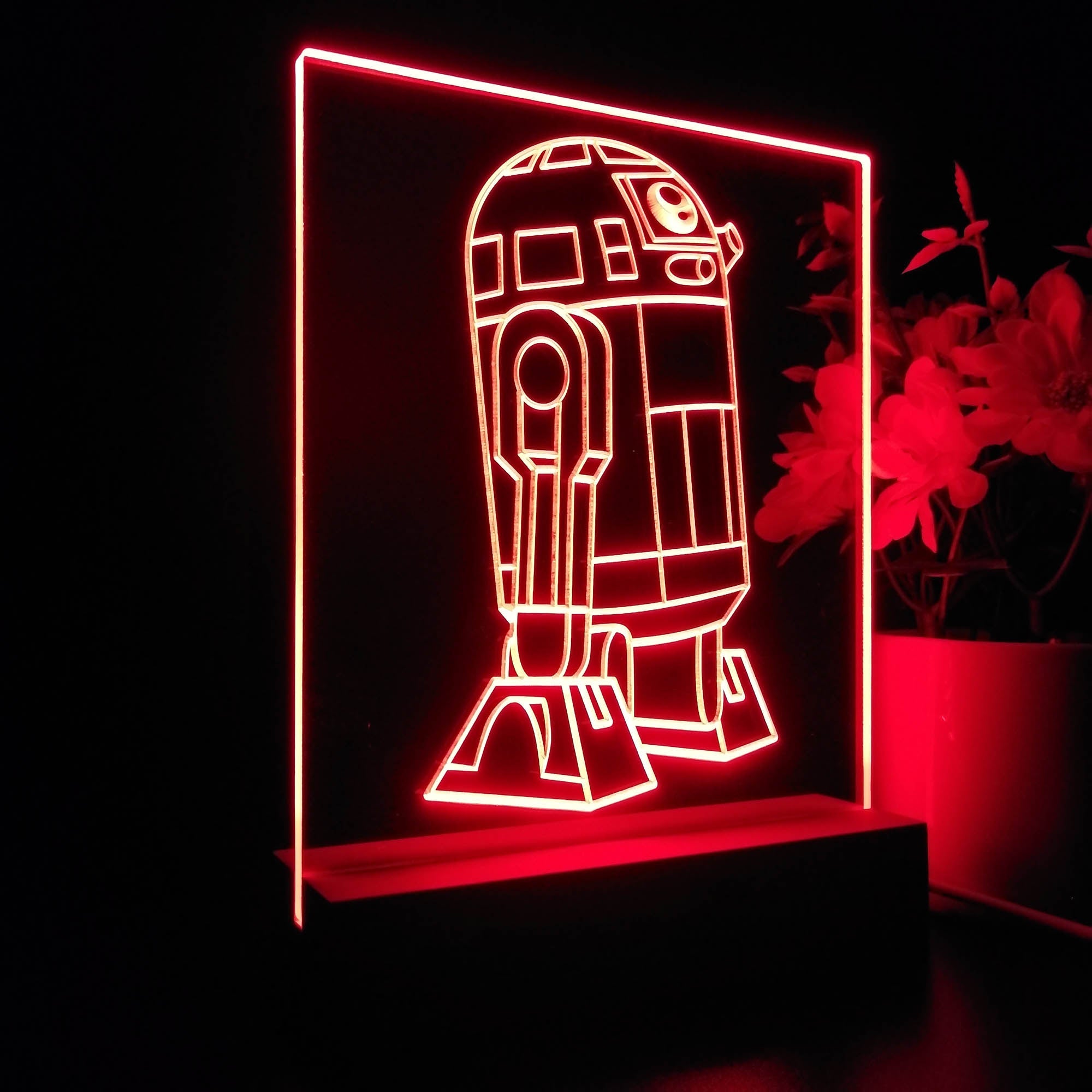 R2D2 Star Wars Game Room LED Sign Lamp Display