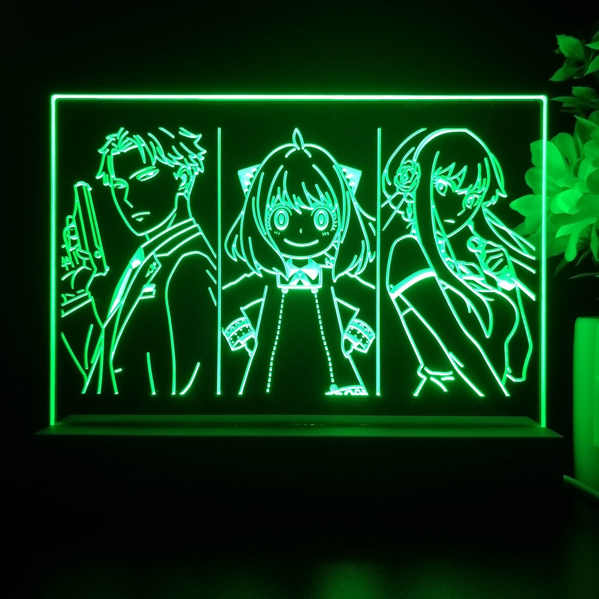 Spy × Family Anime LED Sign Lamp Display