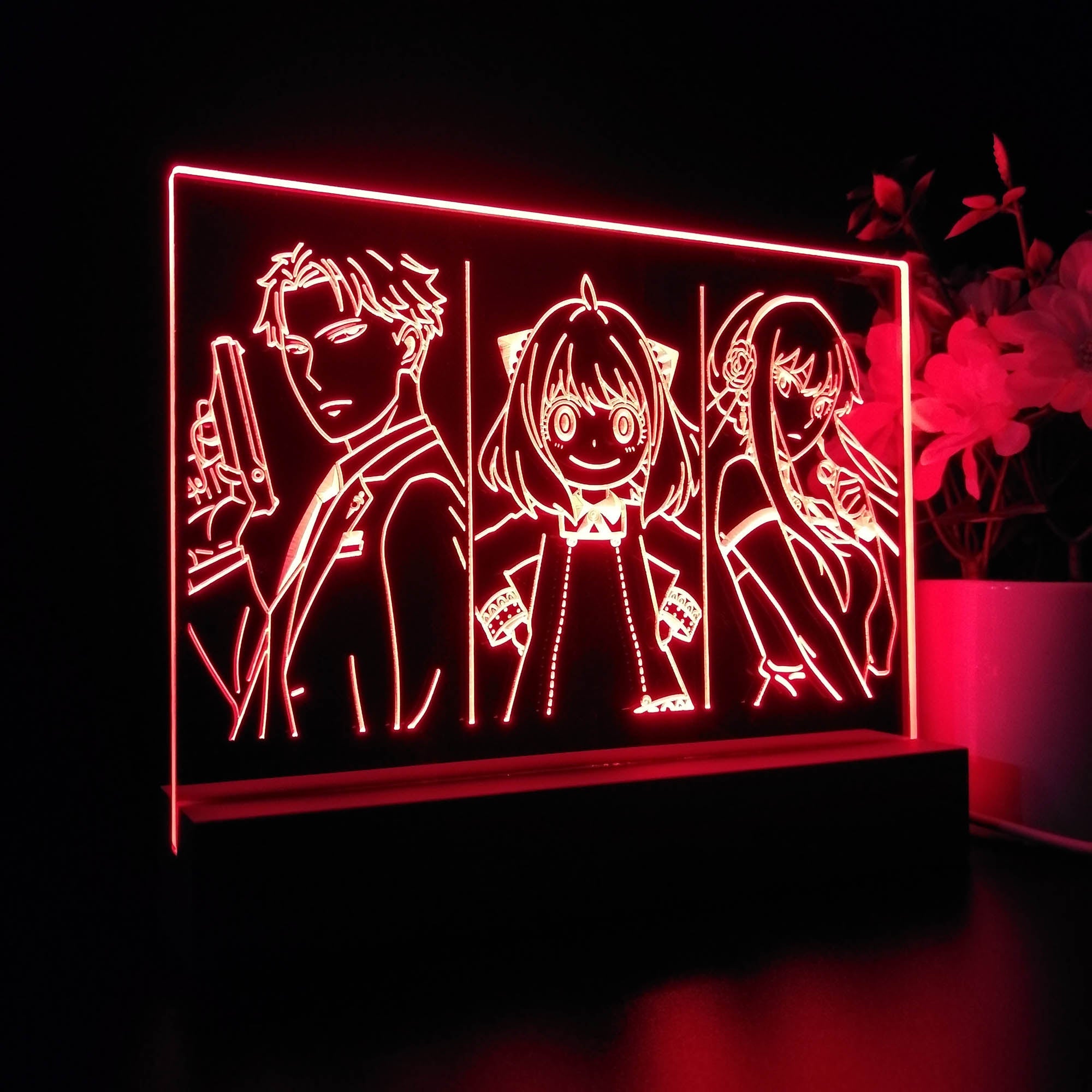 Spy × Family Anime LED Sign Lamp Display