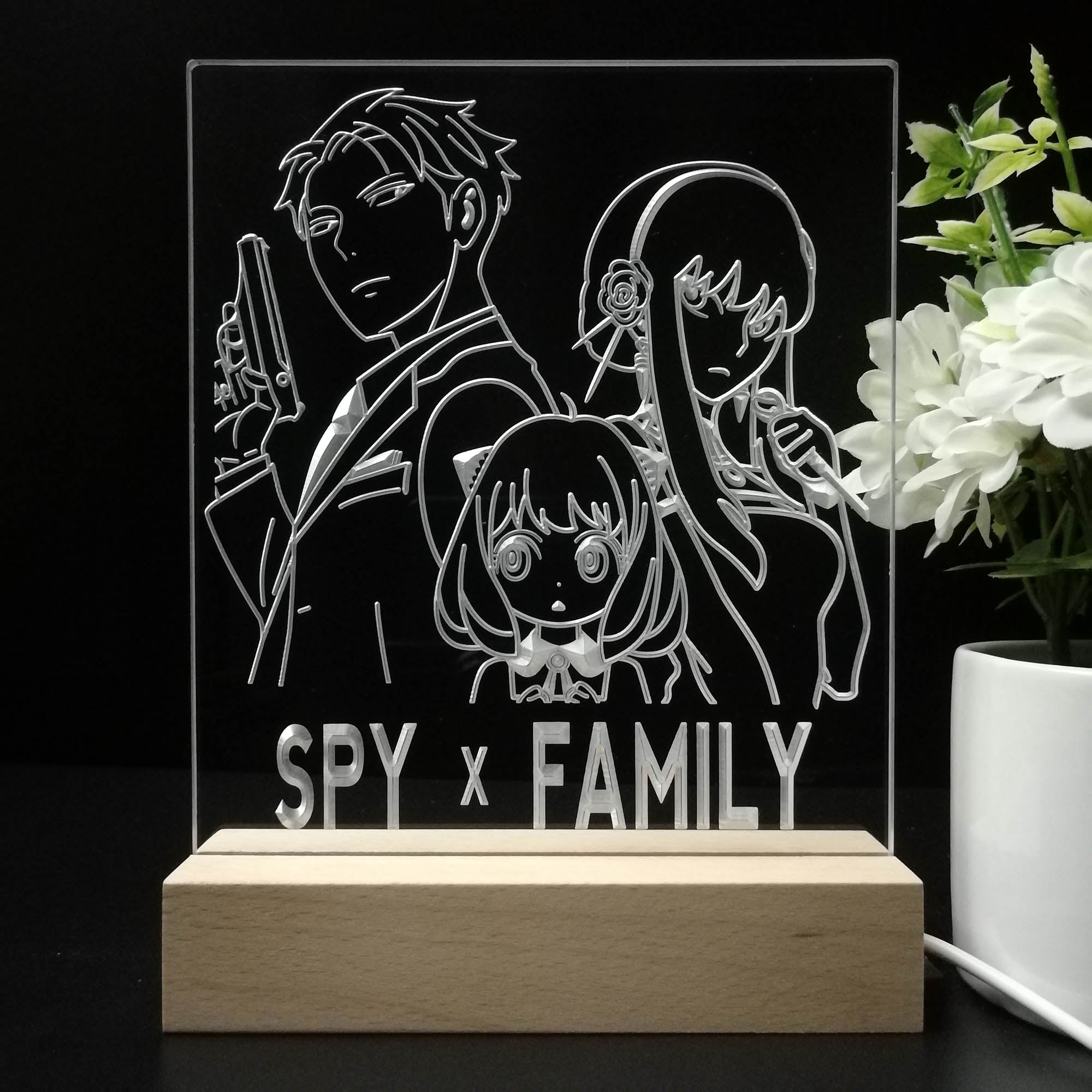 Spy × Family Game Room LED Sign Lamp Display