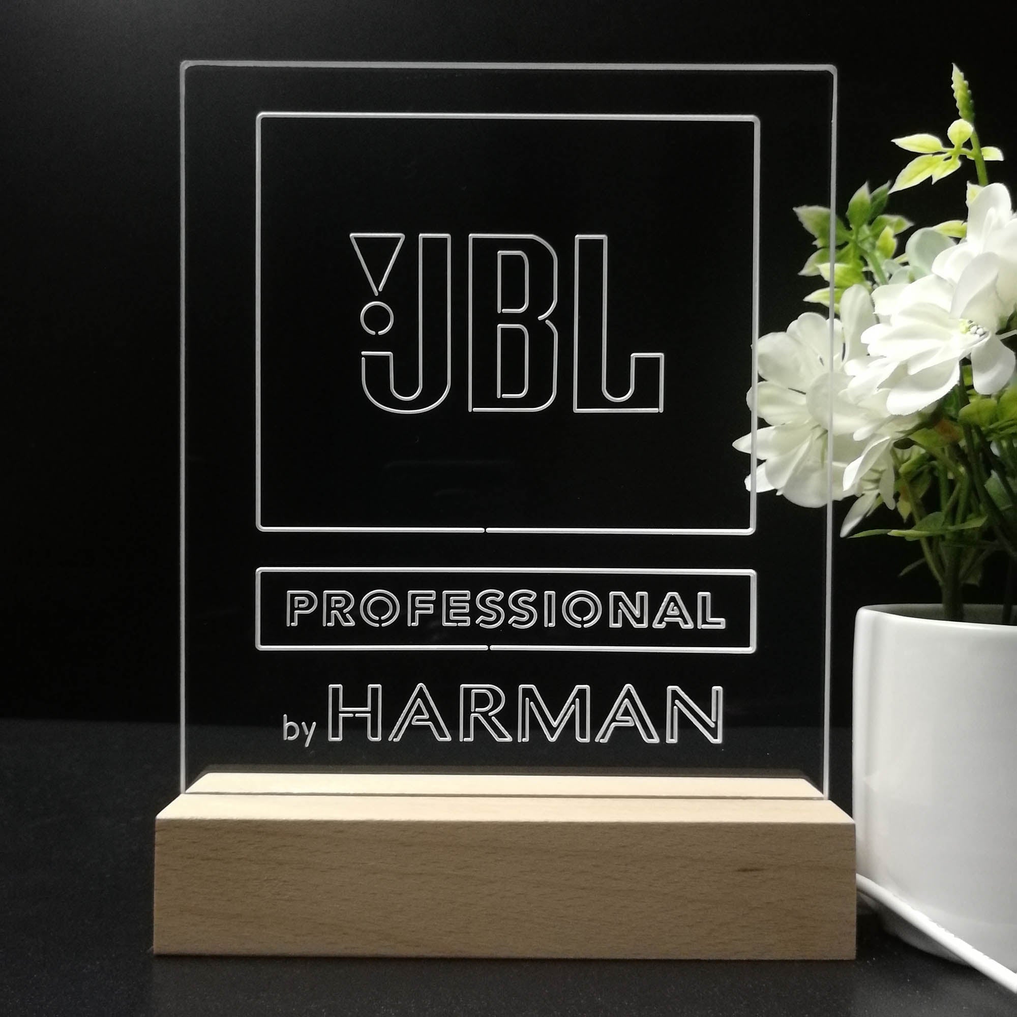 JBL Professional Harman Audio Home Theater Cinema 3D Illusion Night Light Desk Lamp
