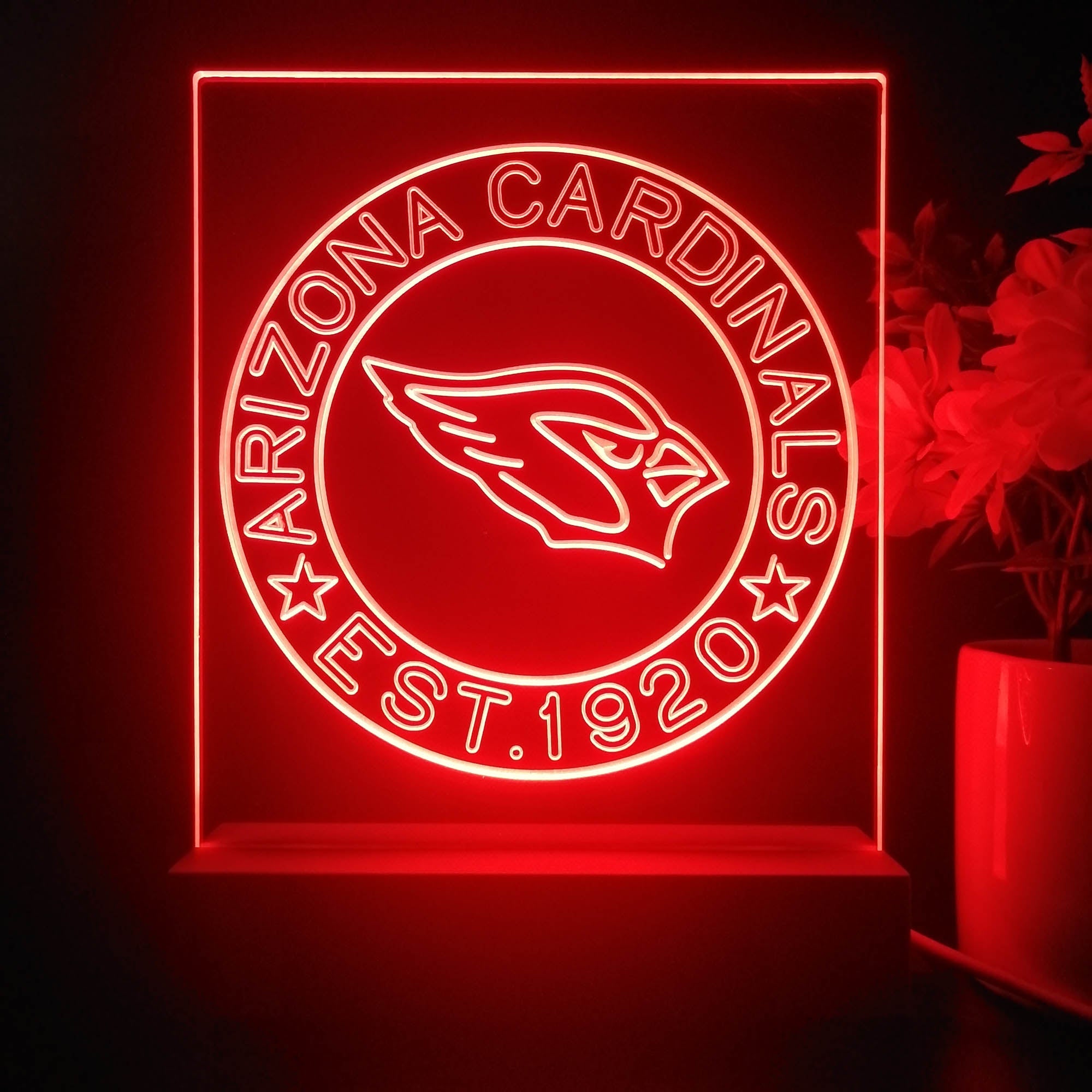 Personalized Arizona Cardinals Souvenir Neon LED Night Light Sign
