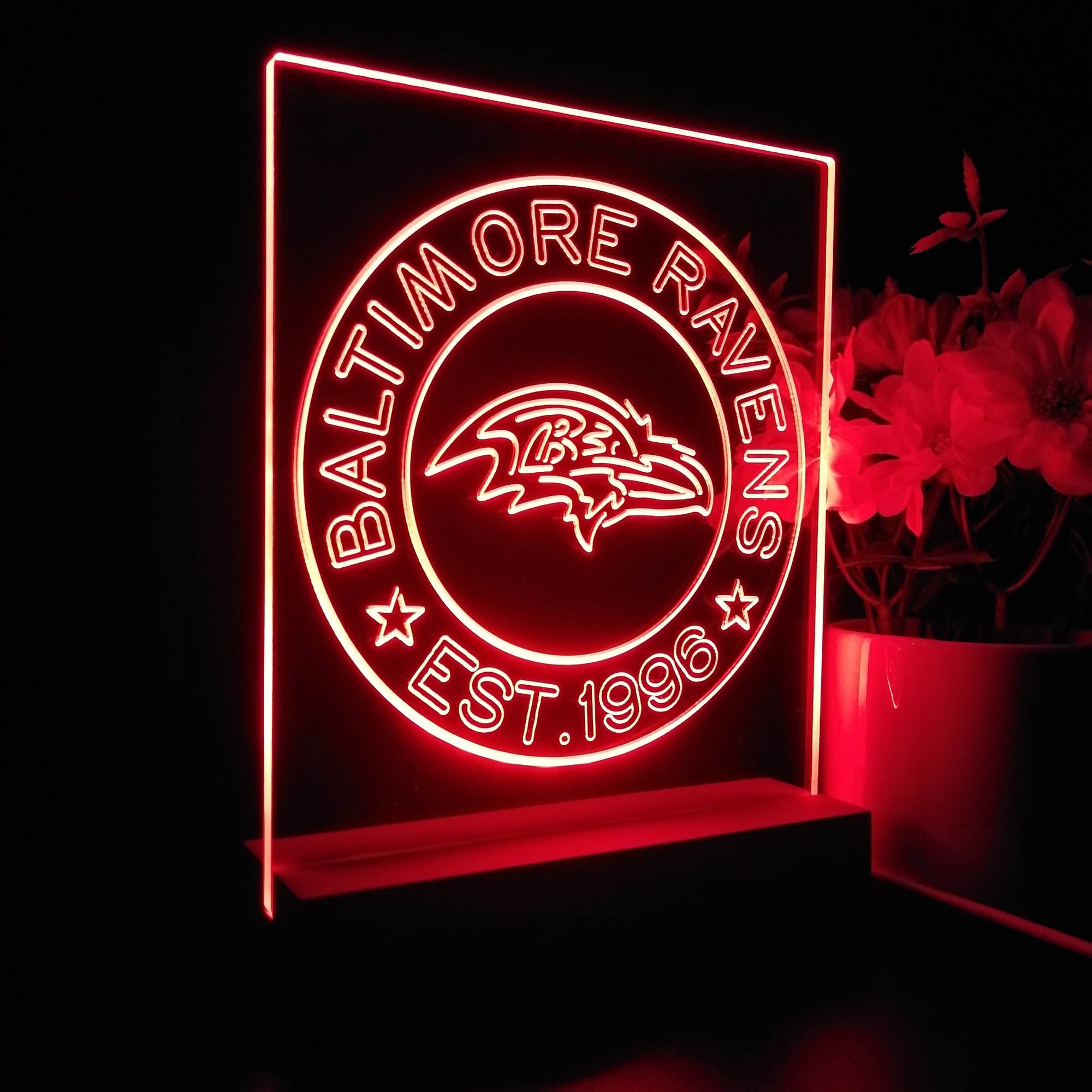 Personalized Baltimore Ravens Souvenir Neon LED Night Light Sign