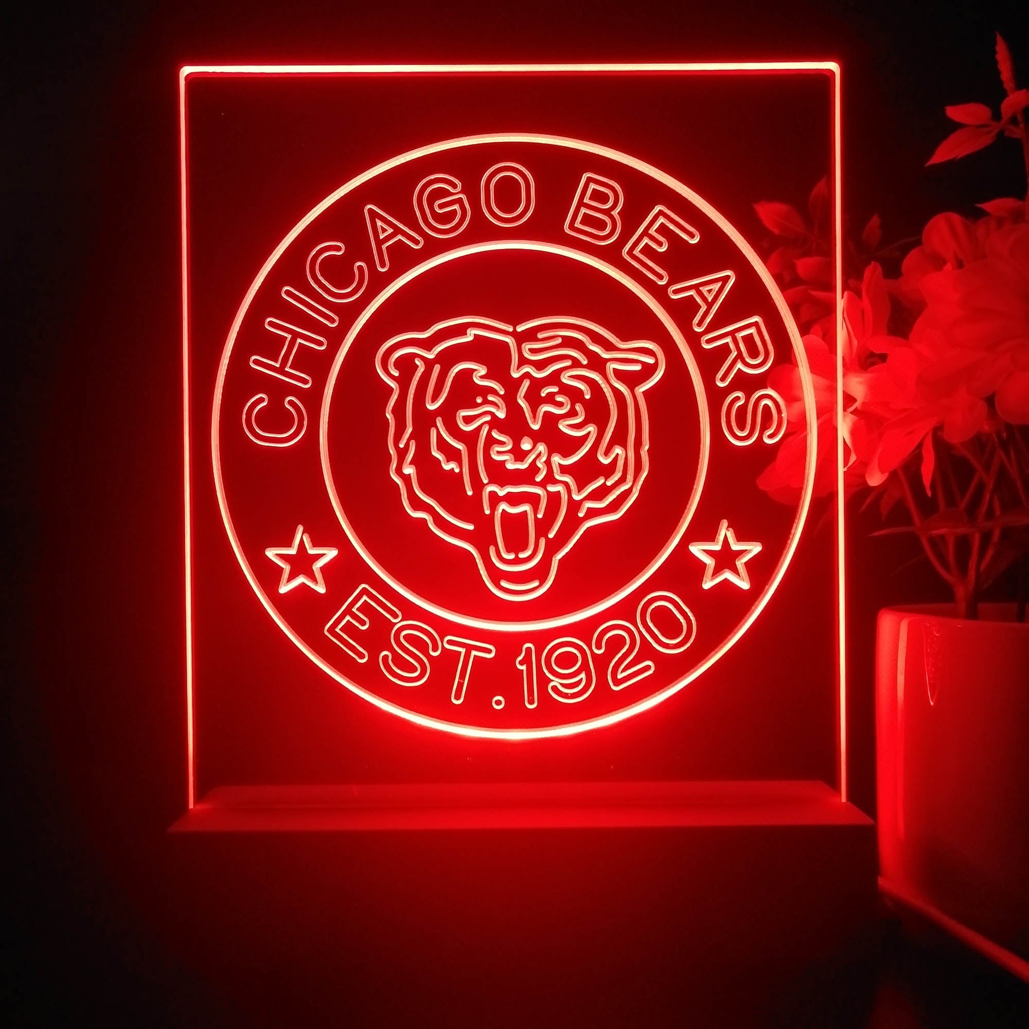 Personalized Chicago Bears Souvenir Neon LED Night Light Sign
