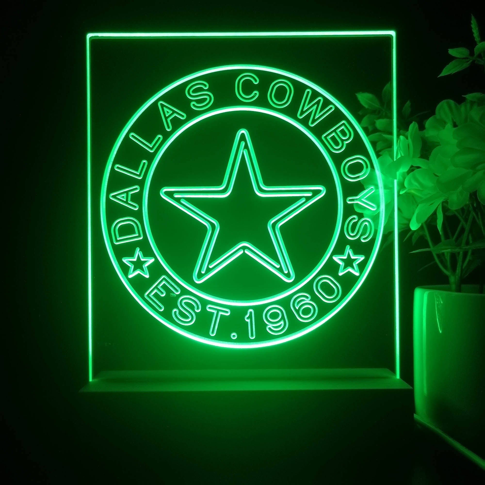 Personalized Dallas Cowboys Souvenir Neon LED Night Light Sign