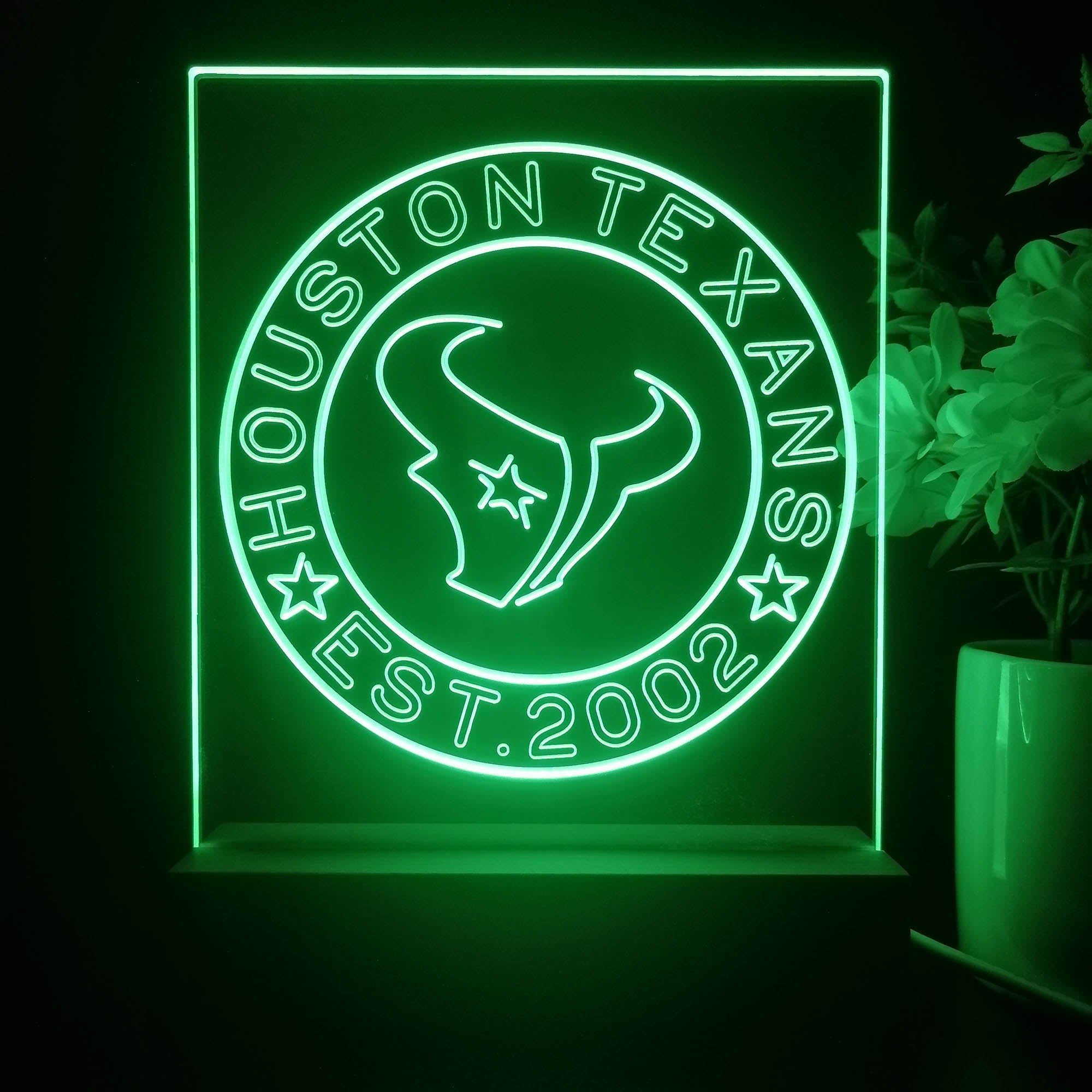 Personalized Houston Texans Souvenir Neon LED Night Light Sign