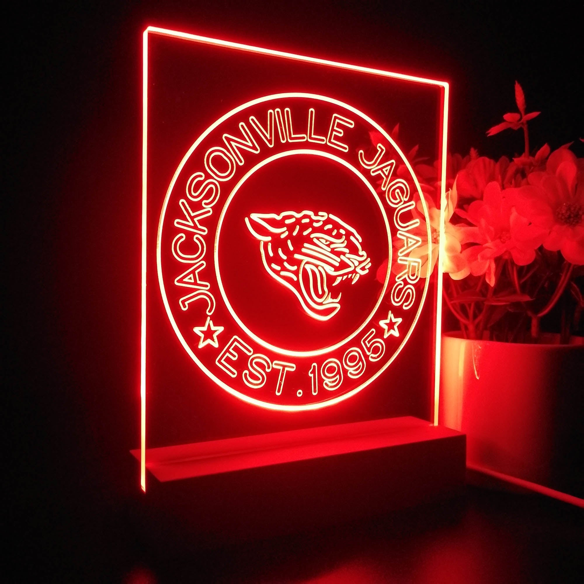 Personalized Jacksonville Jaguars Souvenir Neon LED Night Light Sign