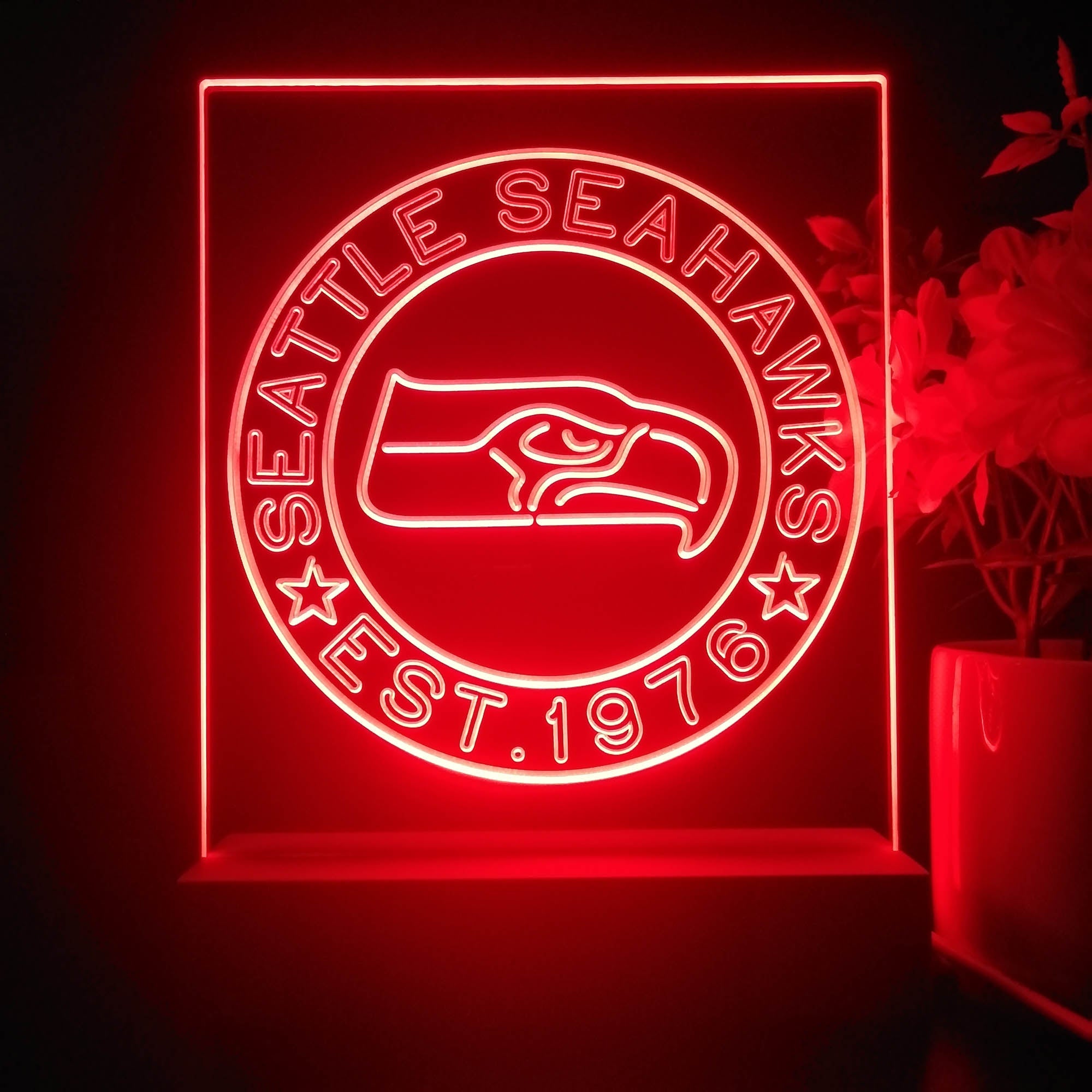 Personalized Seattle Seahawks Souvenir Neon LED Night Light Sign
