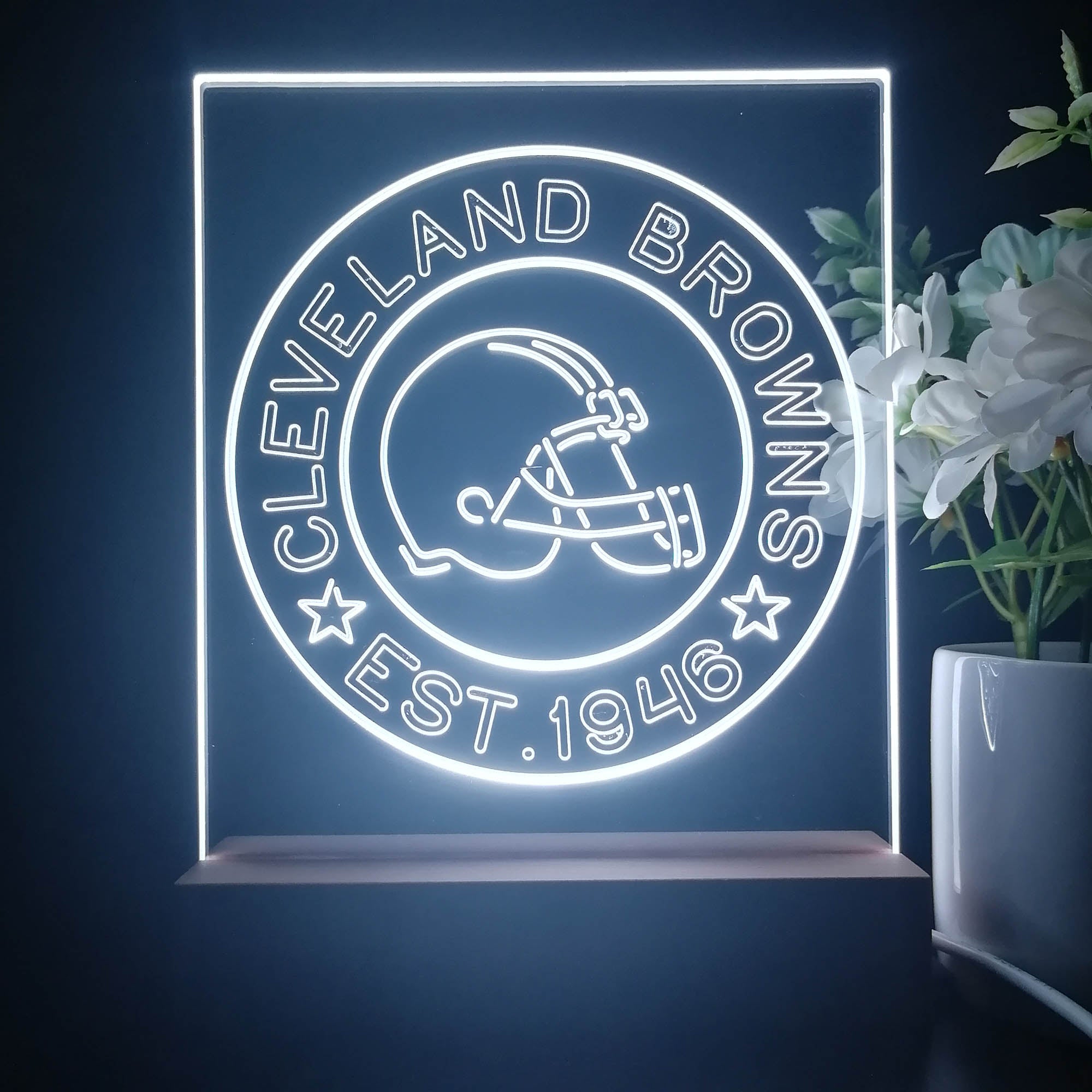 Personalized Cleveland Browns Souvenir Neon LED Night Light Sign