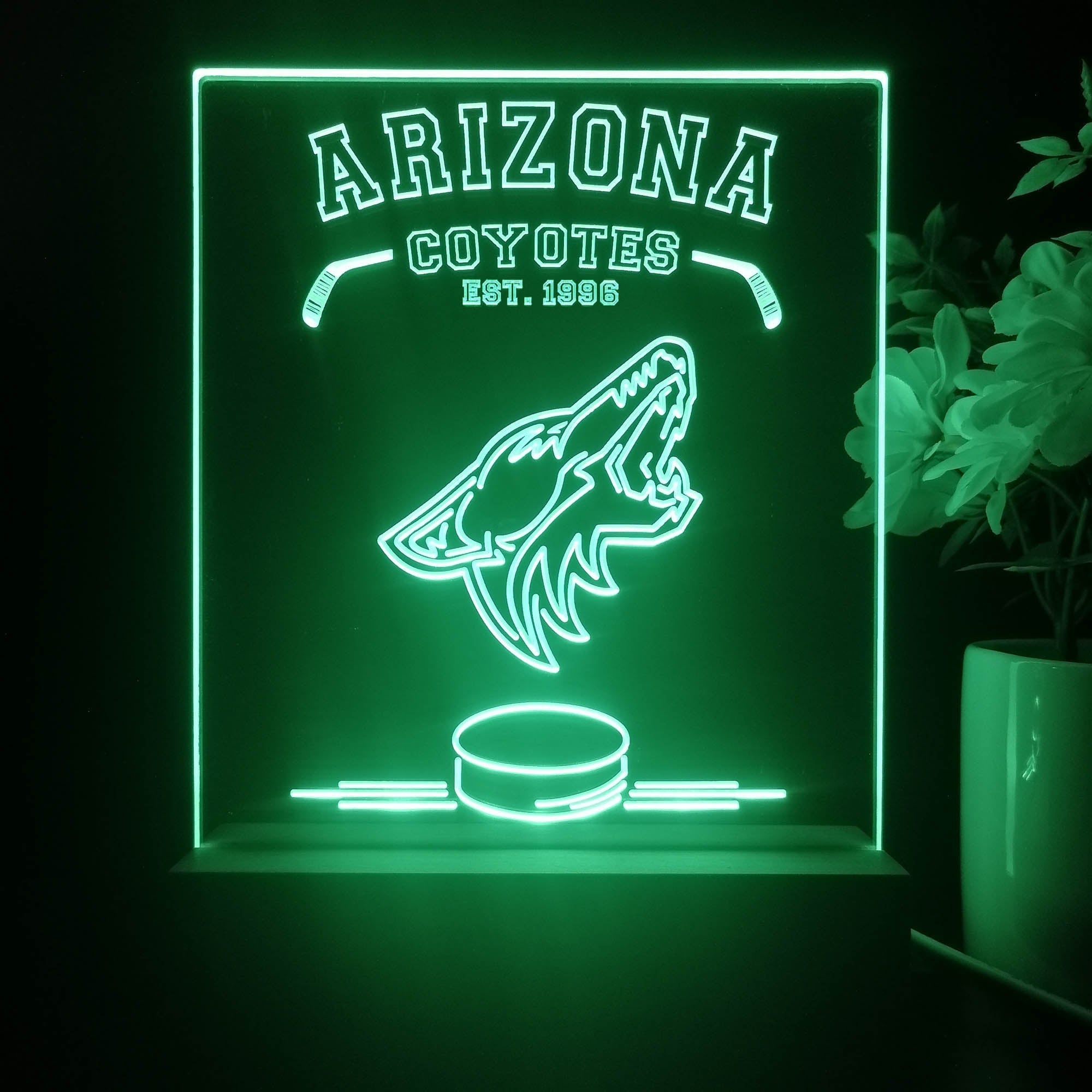 Personalized Arizona Coyotes Souvenir Neon LED Night Light Sign