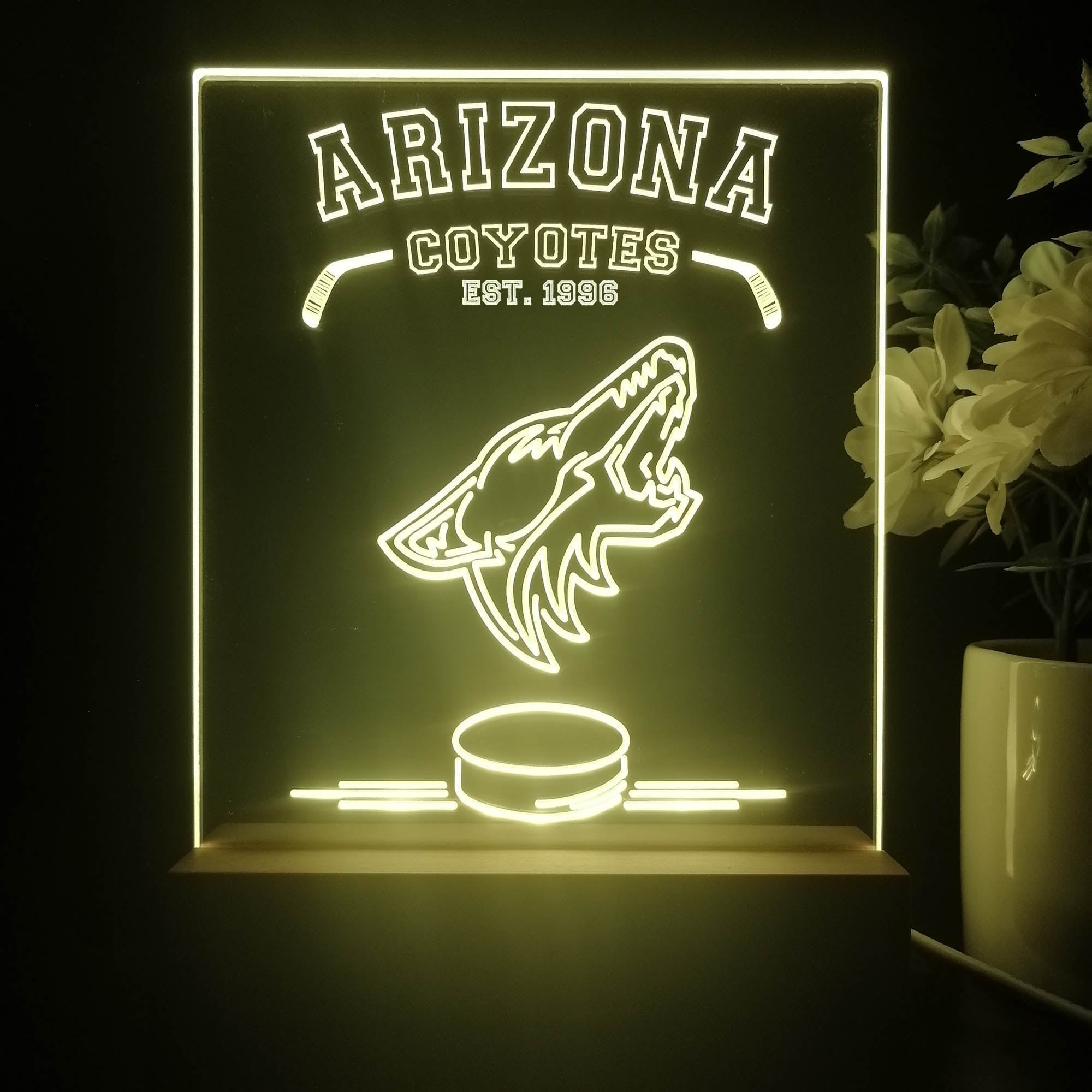 Personalized Arizona Coyotes Souvenir Neon LED Night Light Sign