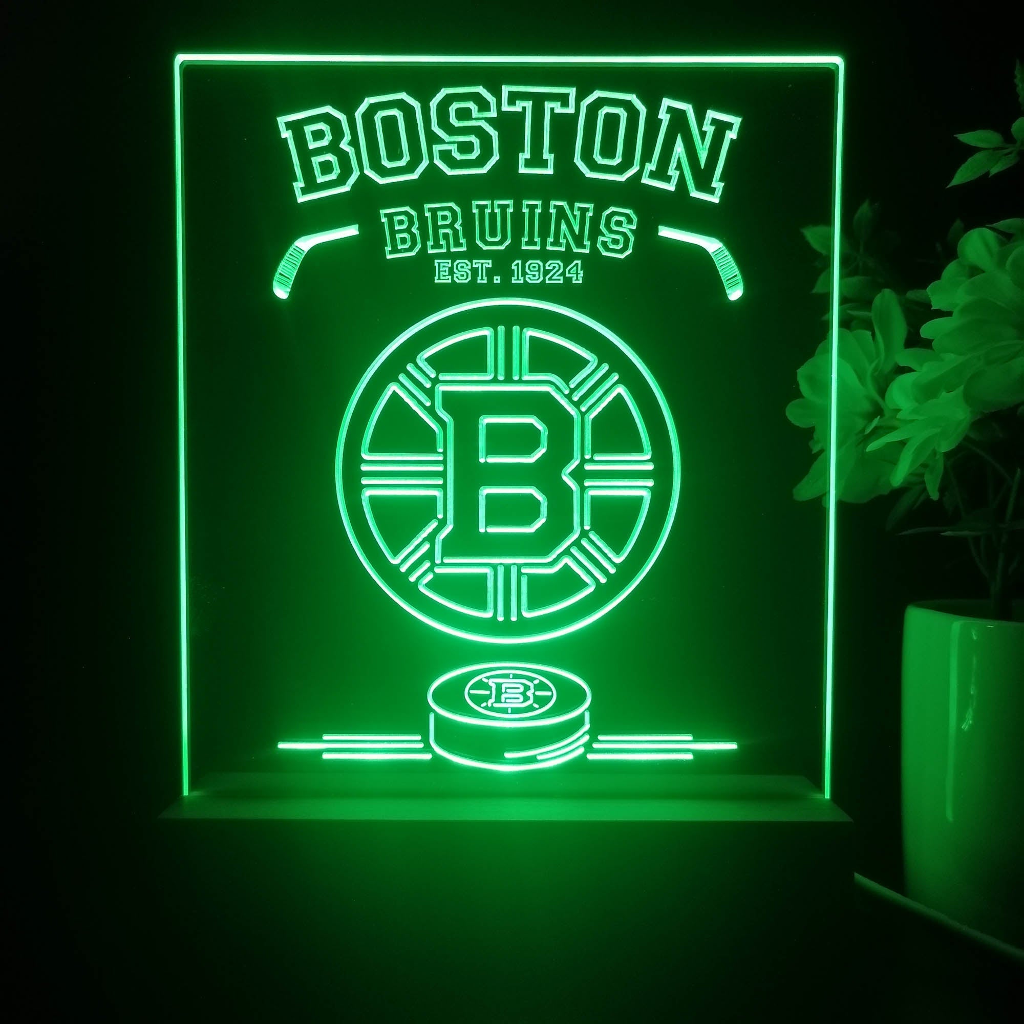 Personalized Boston Bruins Souvenir Neon LED Night Light Sign