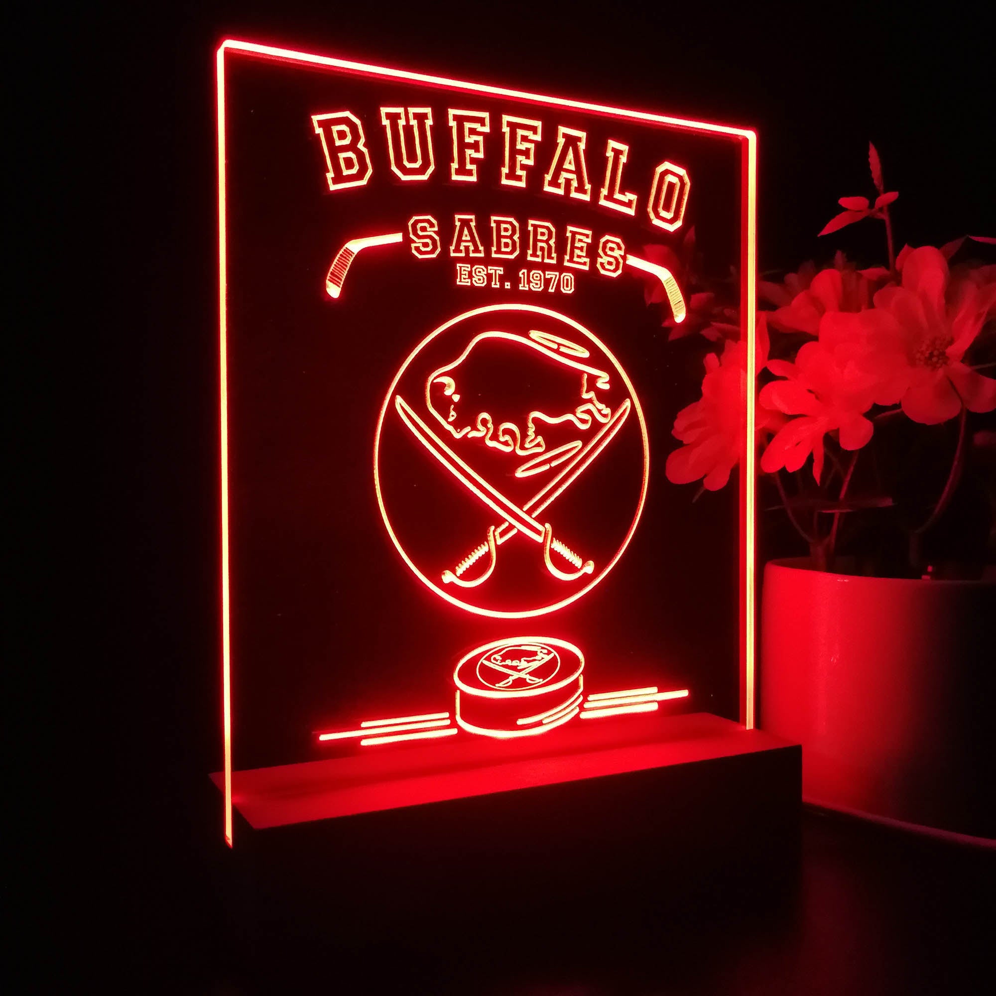 Personalized Buffalo Sabres Souvenir Neon LED Night Light Sign
