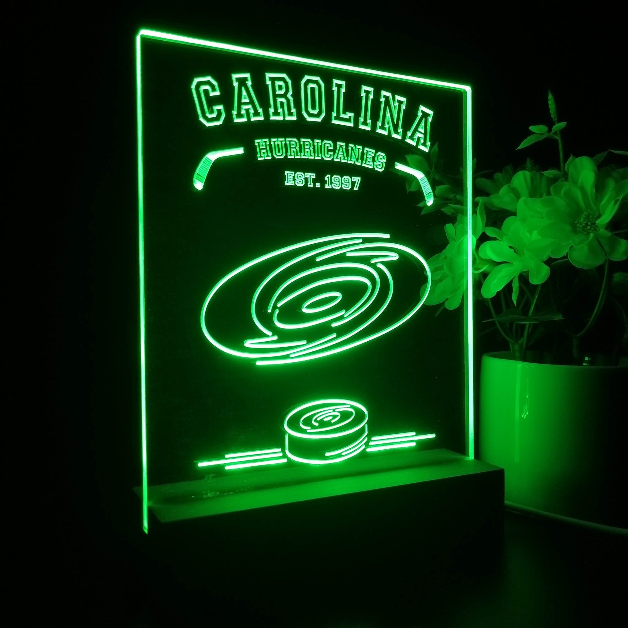Personalized Carolina Hurricanes Souvenir Neon LED Night Light Sign