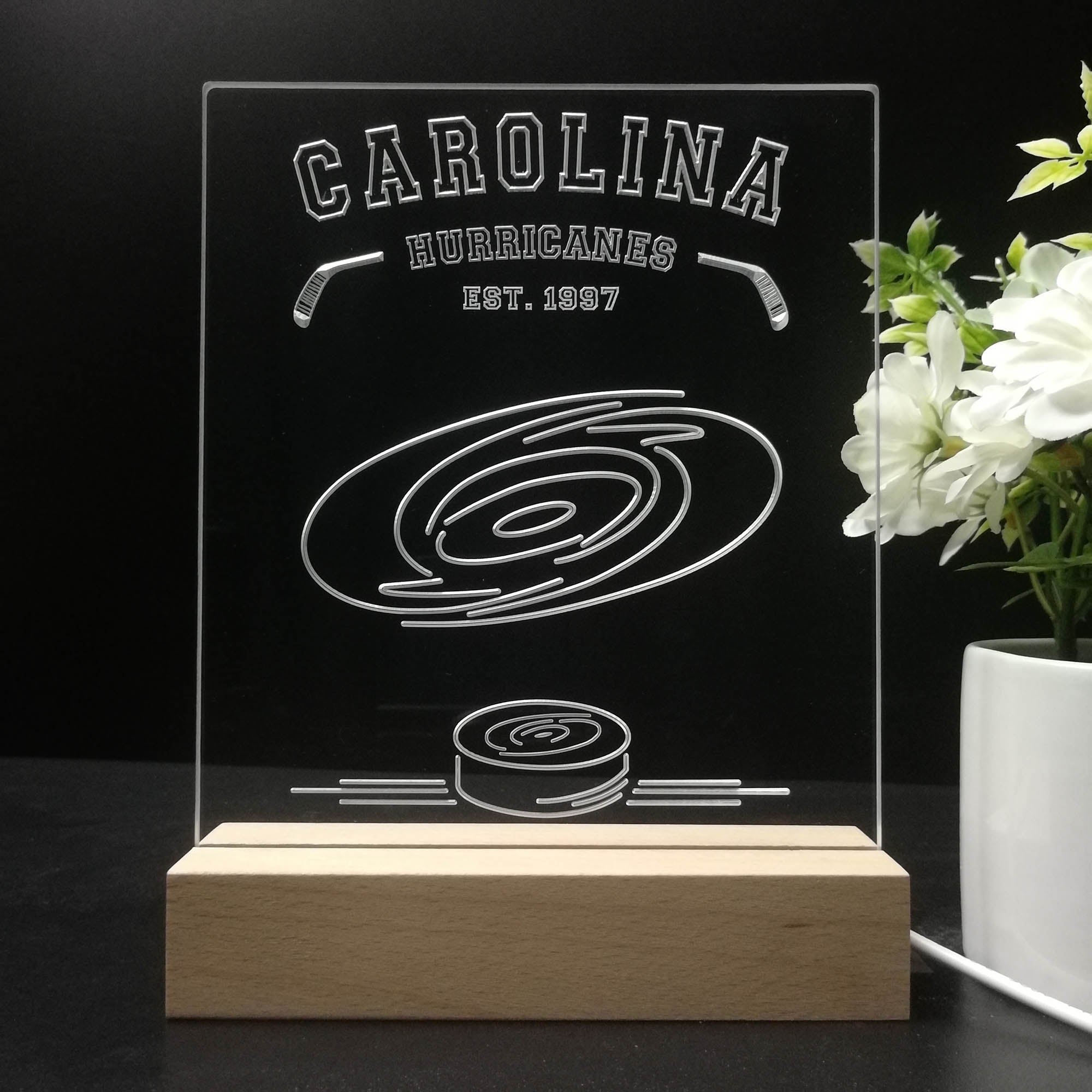 Personalized Carolina Hurricanes Souvenir Neon LED Night Light Sign