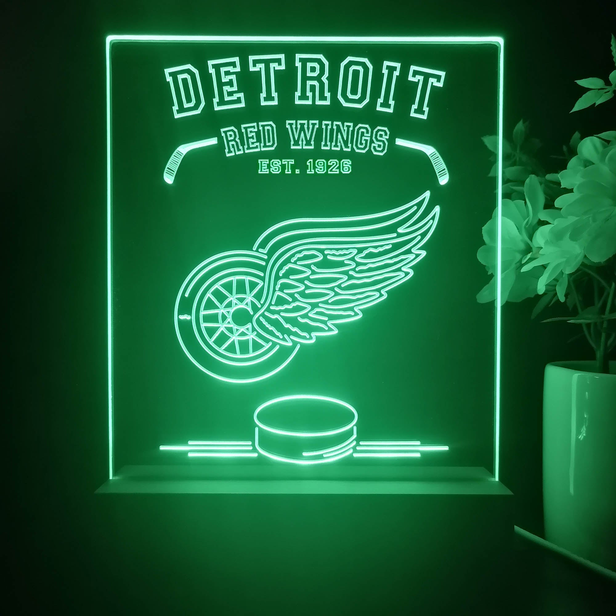 Personalized Detroit Red Wings Souvenir Neon LED Night Light Sign