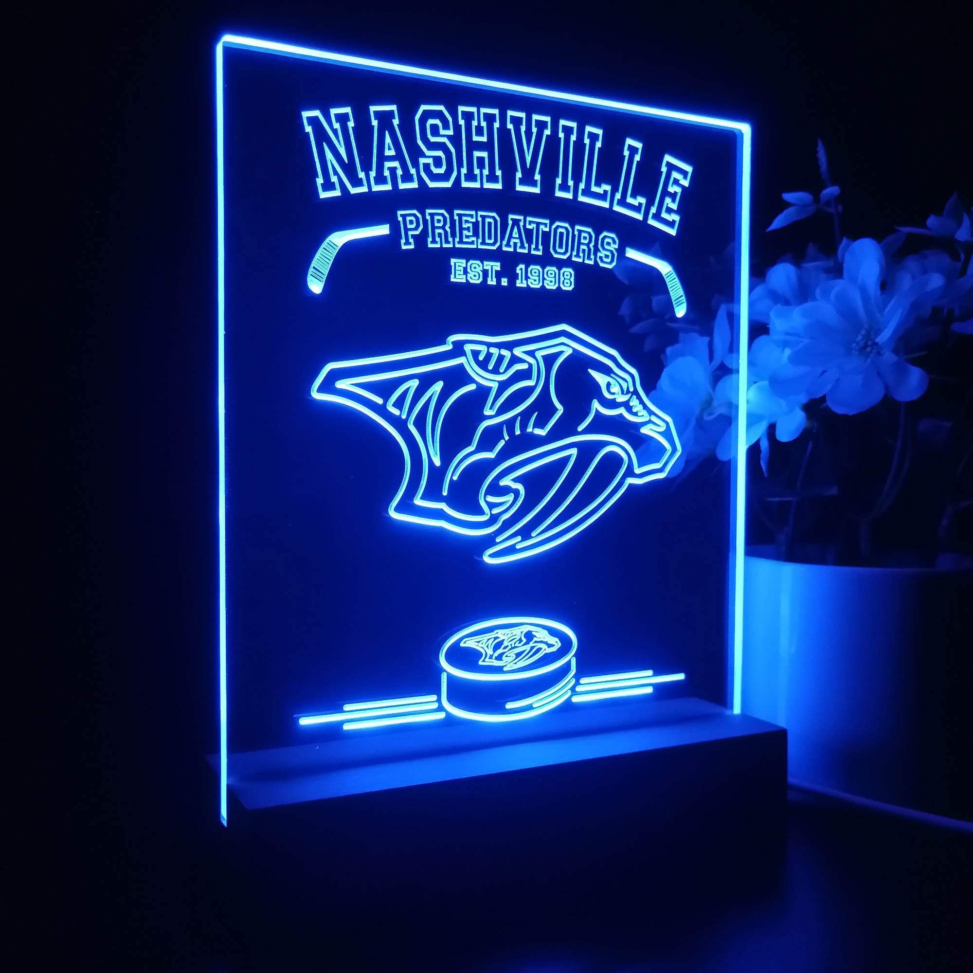 Personalized Nashville Predators Souvenir Neon LED Night Light Sign