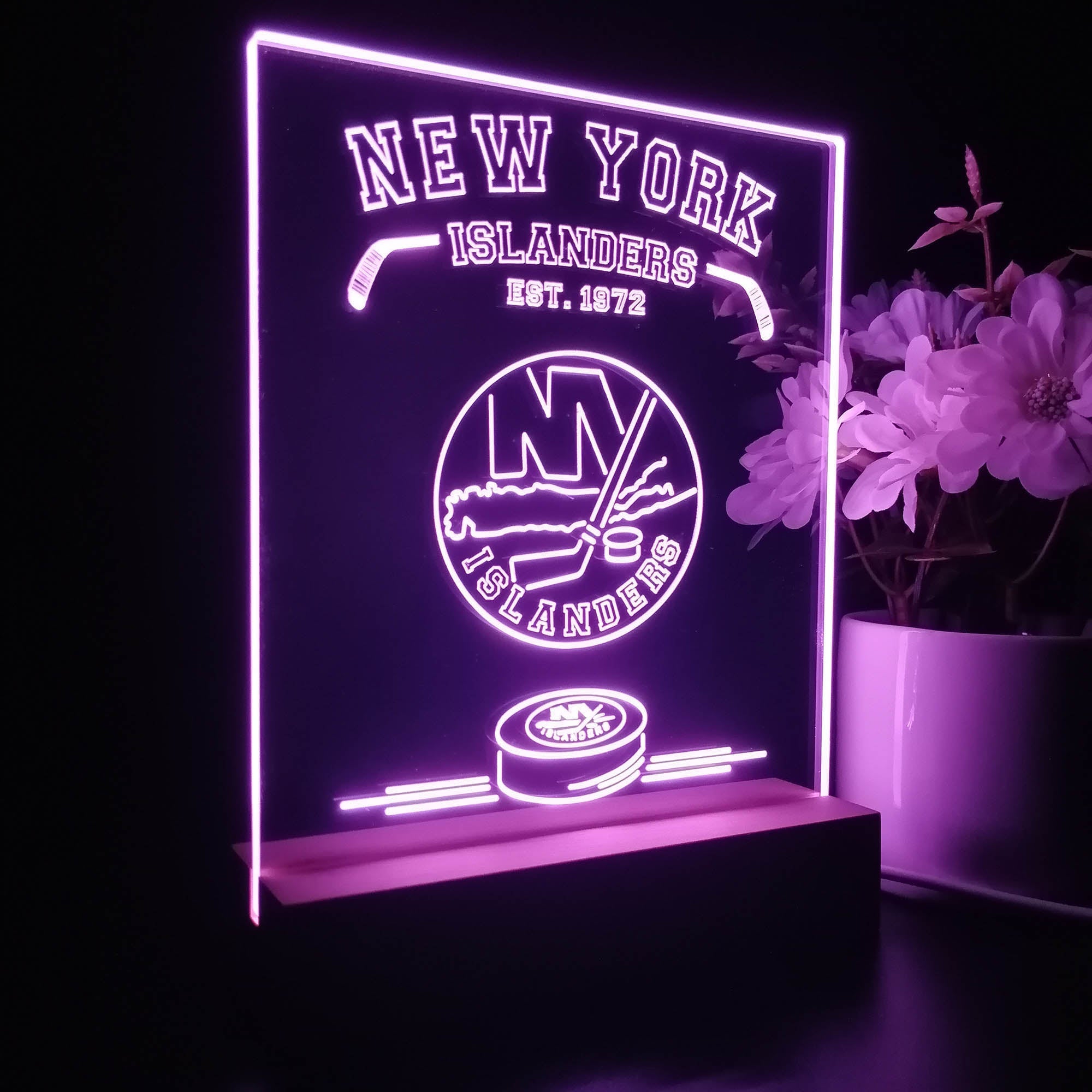 Personalized New York Islanders Souvenir Neon LED Night Light Sign