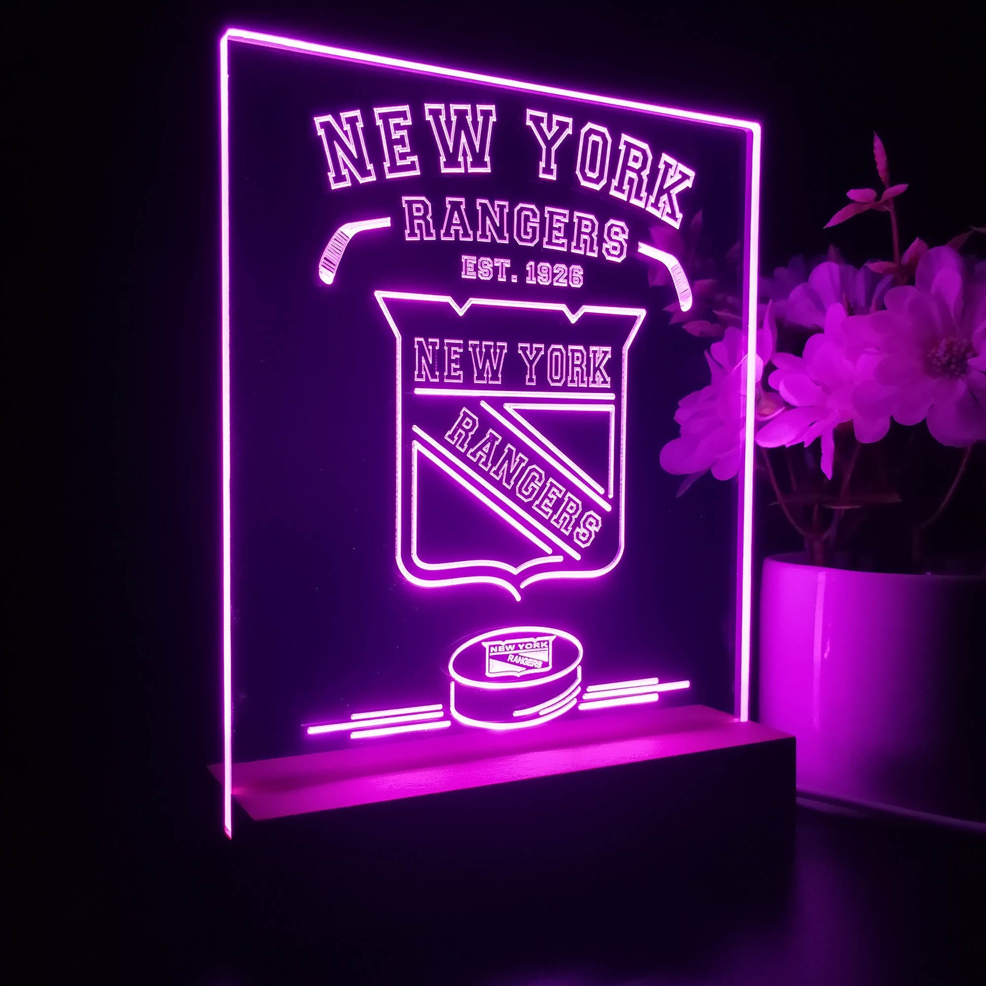 Personalized New York Rangers Souvenir Neon LED Night Light Sign