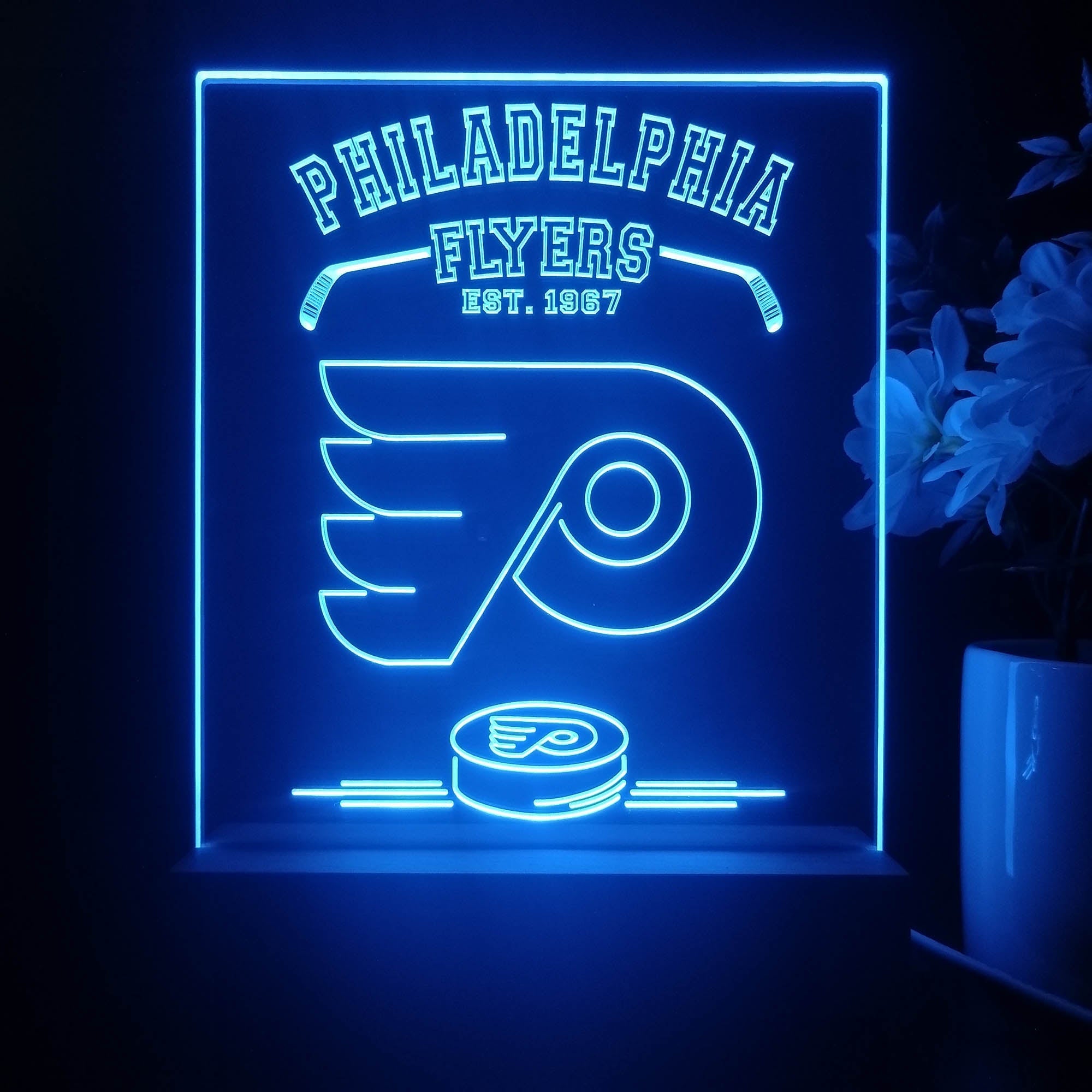 Personalized Philadelphia Flyers Souvenir Neon LED Night Light Sign