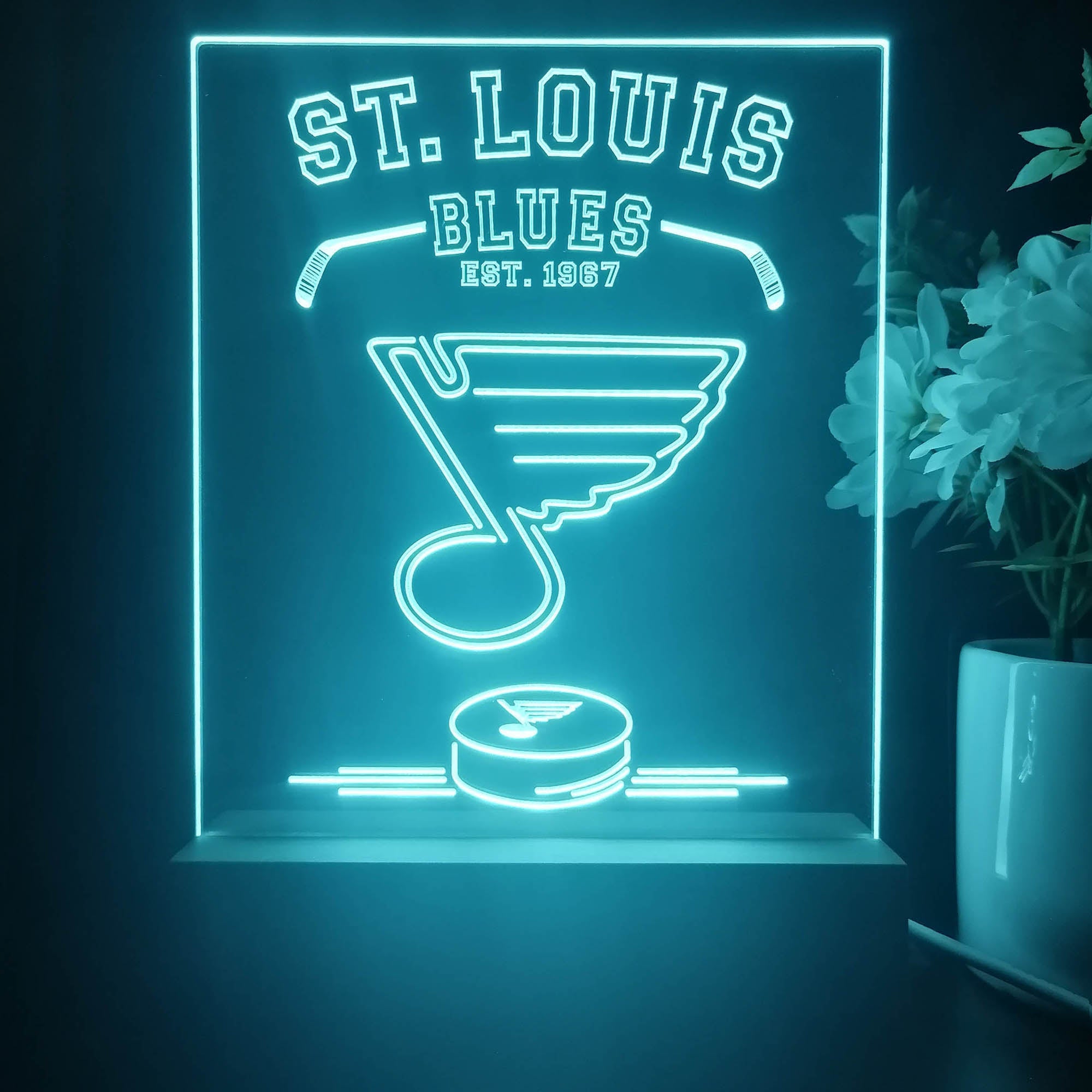 Personalized St. Louis Blues Souvenir Neon LED Night Light Sign