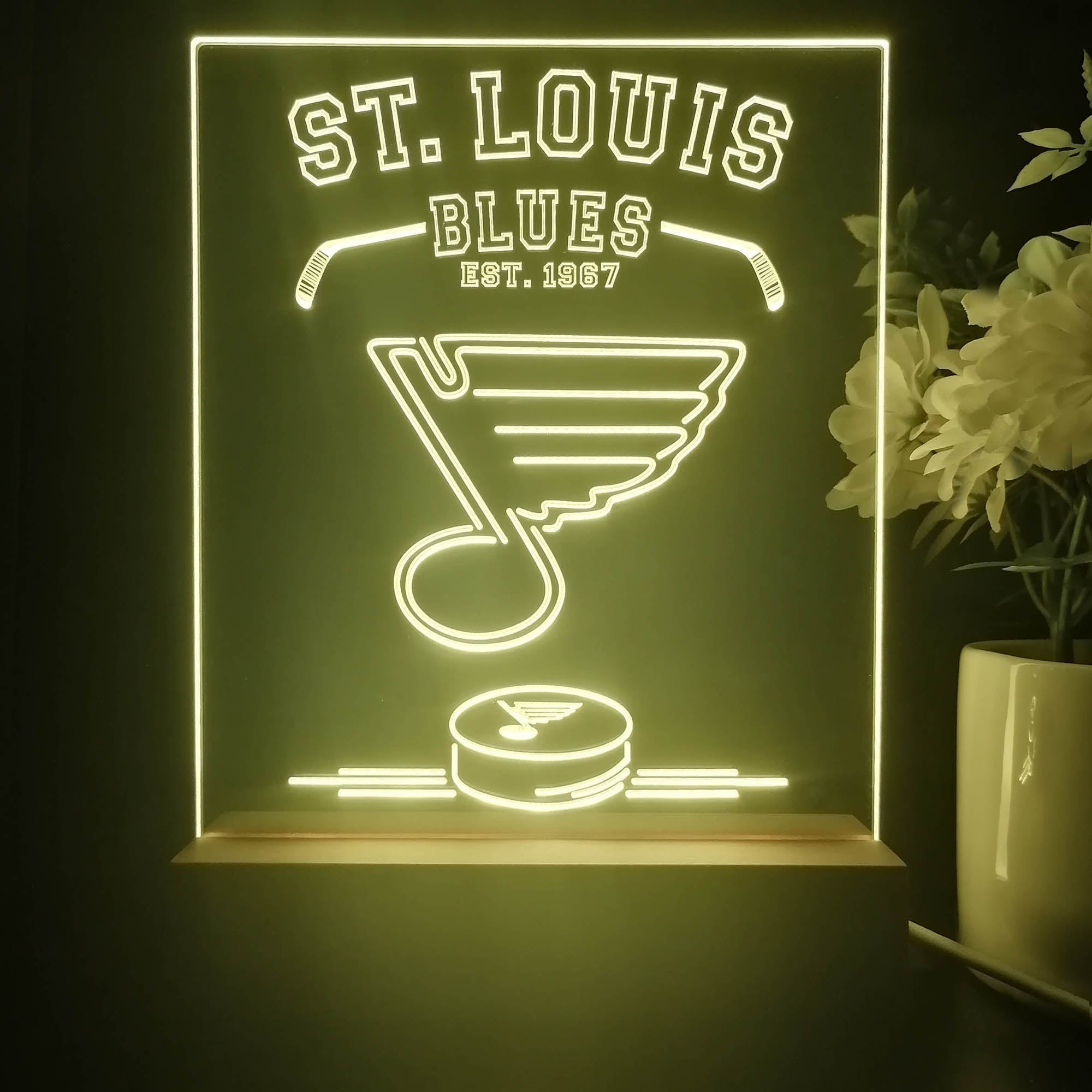 St. Louis Blues 3D Lamp Personalized Led Lamp Night Light Man 