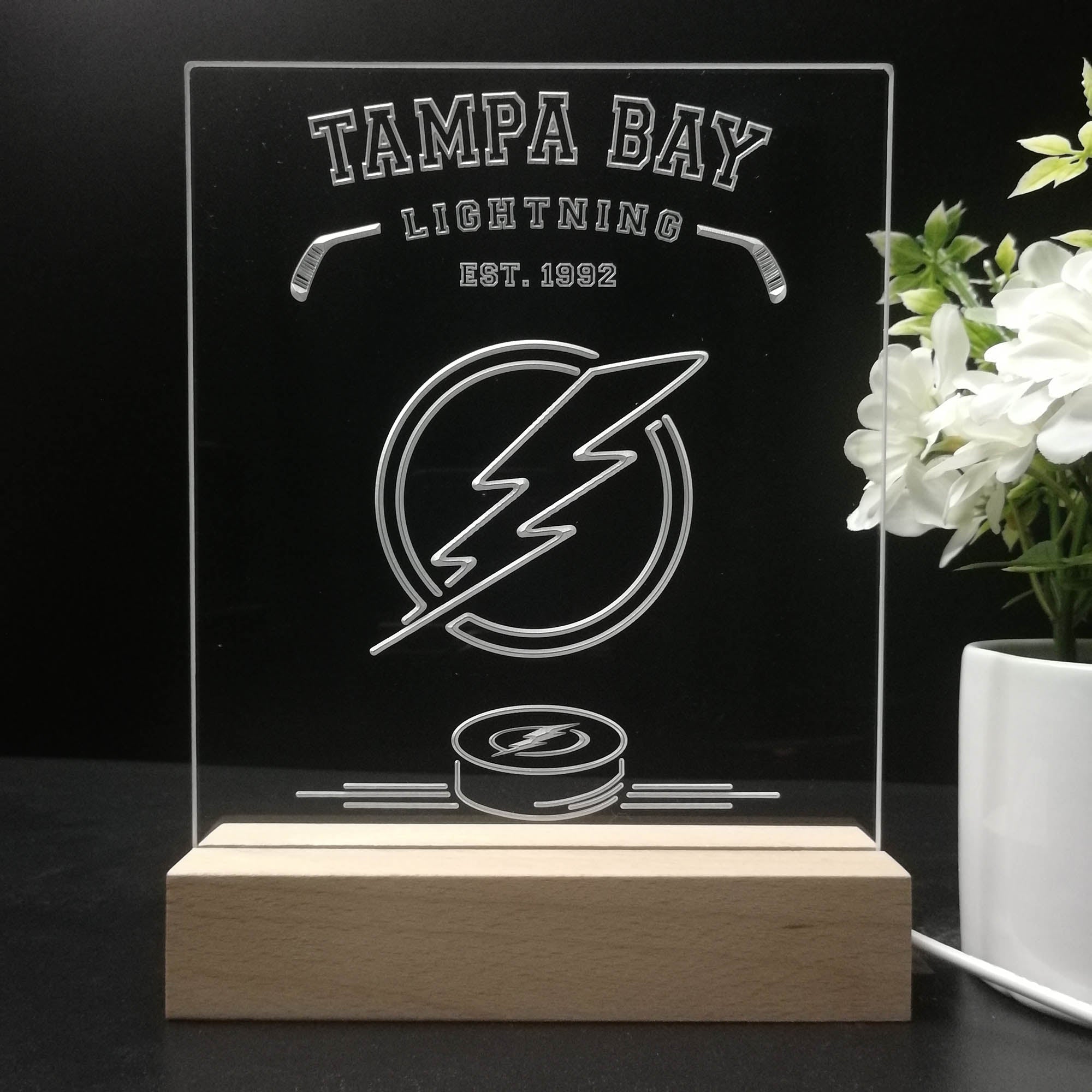 Personalized Tampa Bay Lightning Souvenir Neon LED Night Light Sign