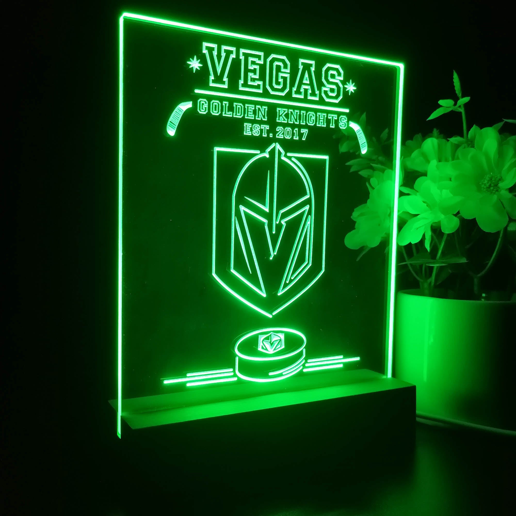 Personalized Vegas Golden Knights Souvenir Neon LED Night Light Sign