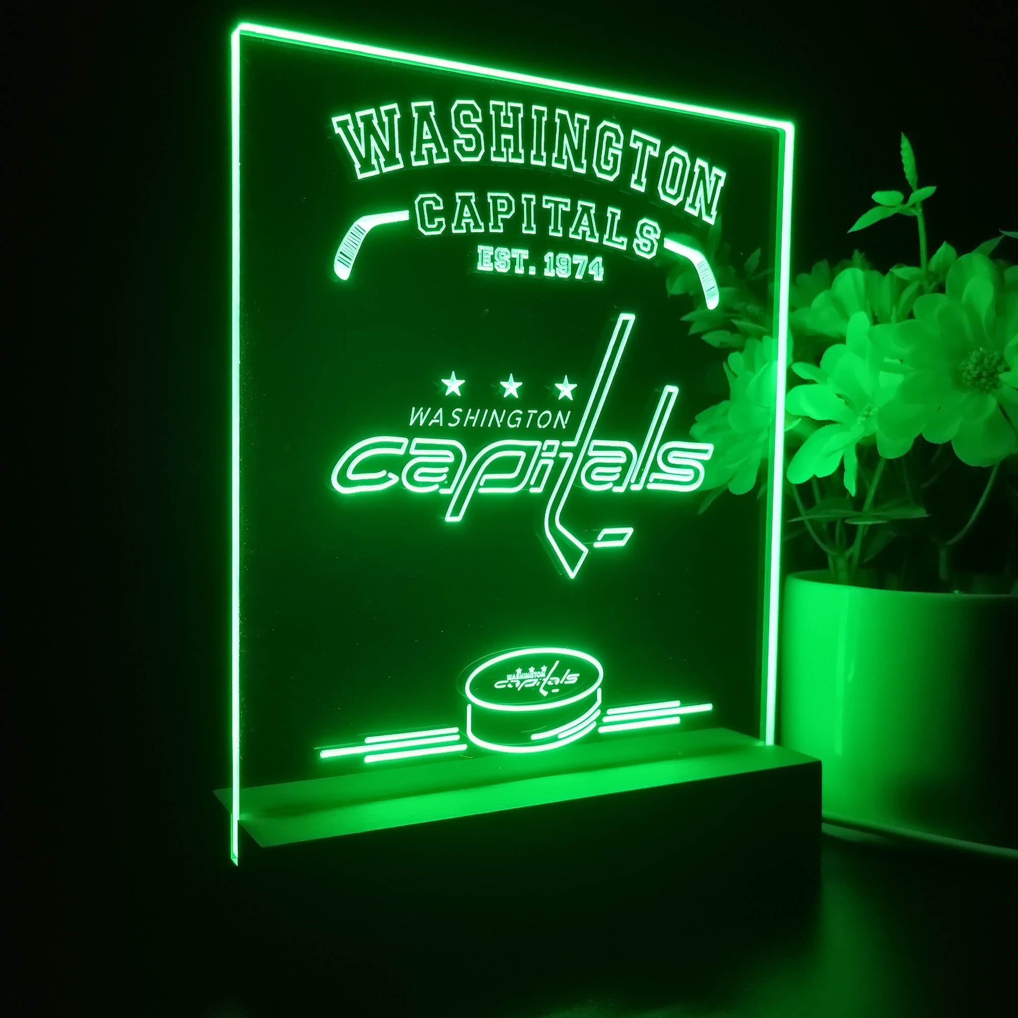 Personalized Washington Capitals Souvenir Neon LED Night Light Sign