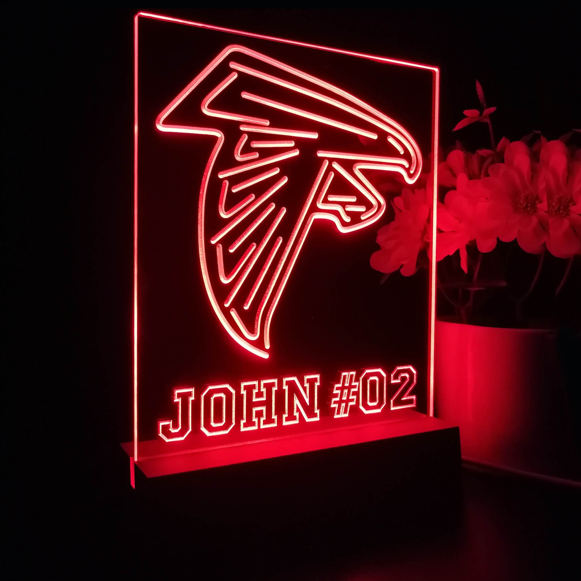 Personalized Atlanta Falcons Souvenir Neon LED Night Light Sign