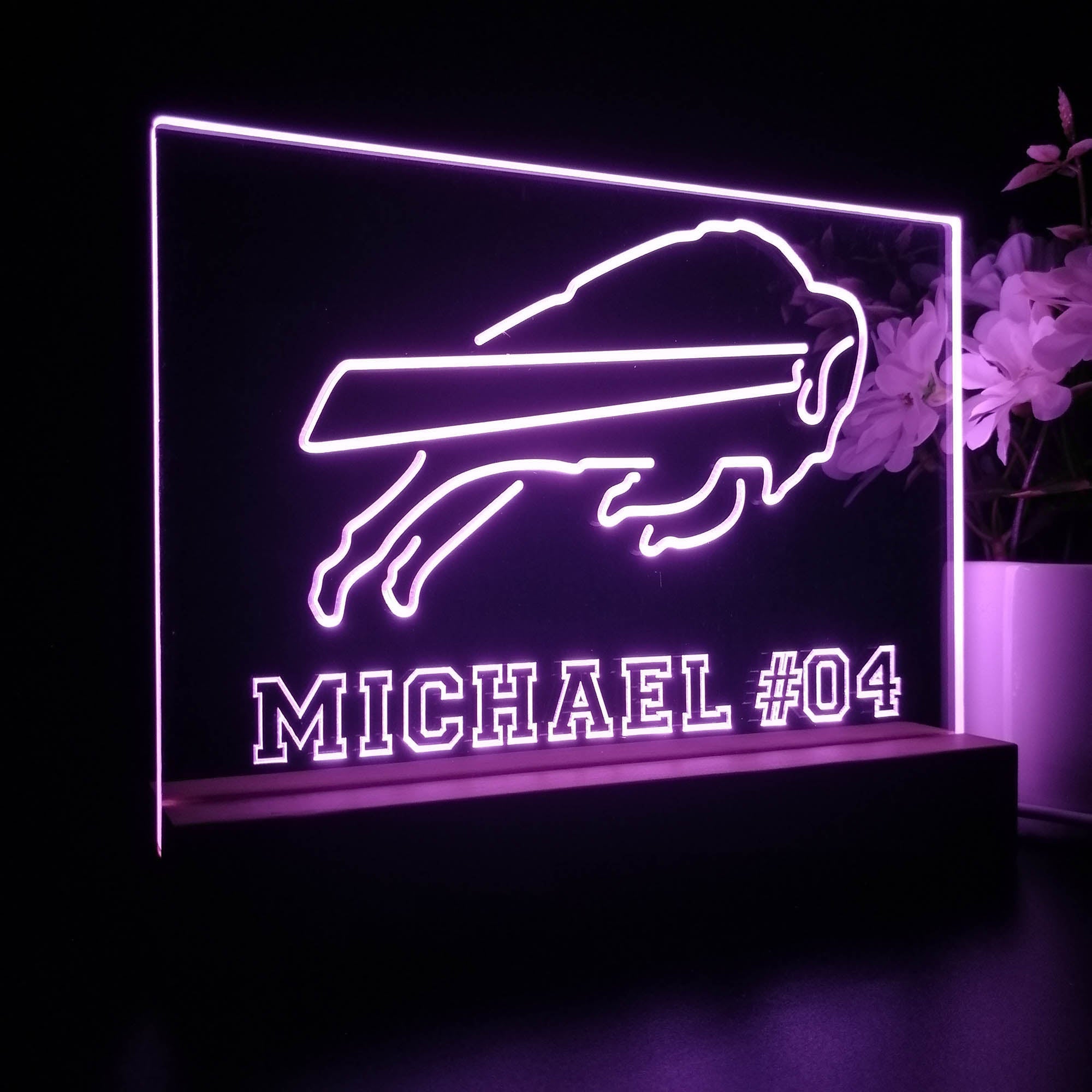 Personalized Buffalo Bills Souvenir Neon LED Night Light Sign