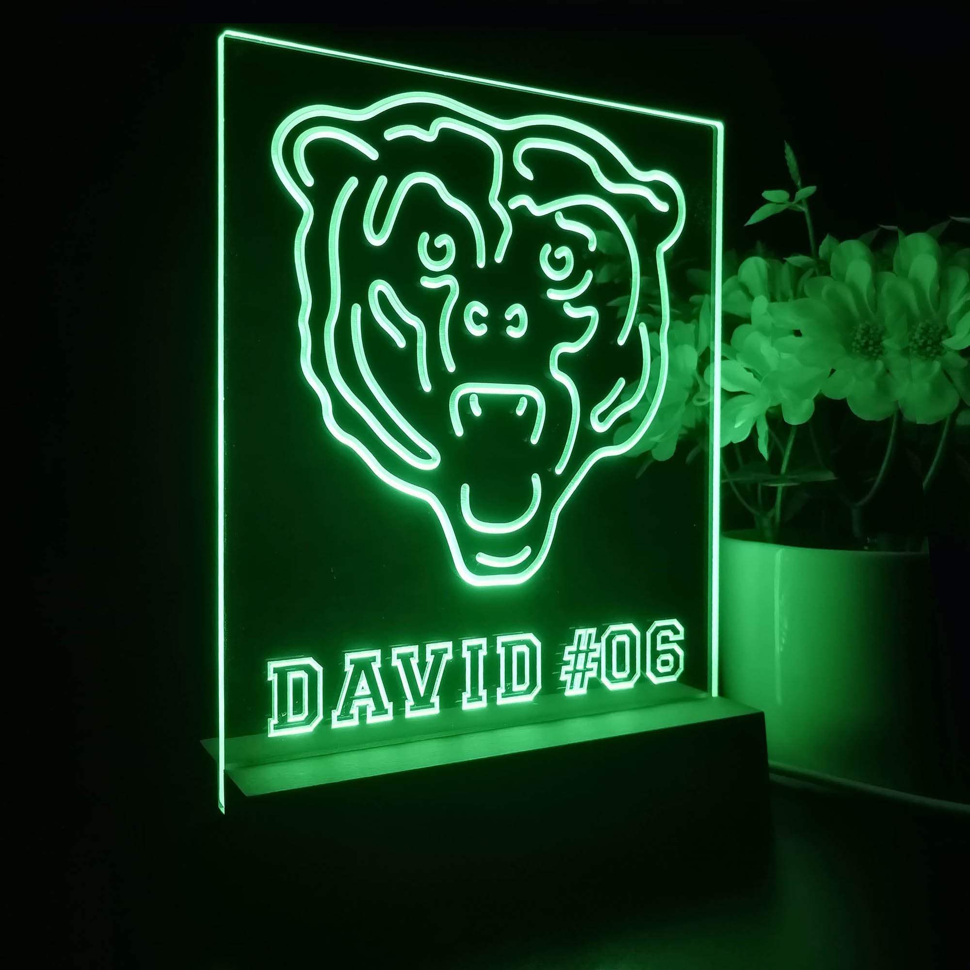 Personalized Chicago Bears Souvenir Neon LED Night Light Sign