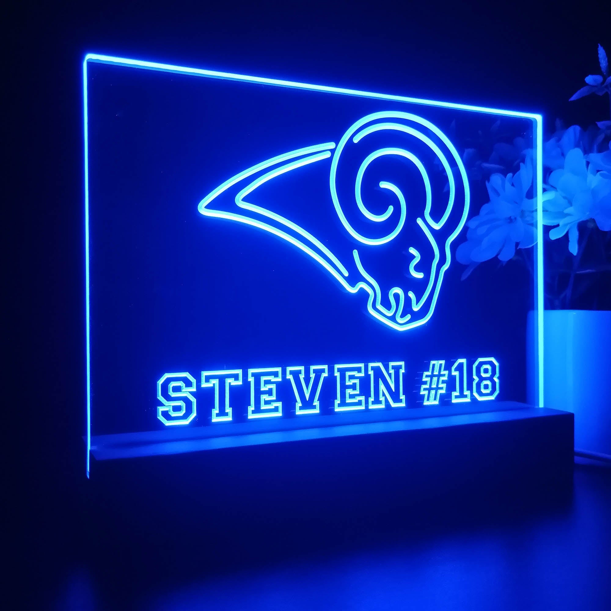 Personalized St Louis Rams Souvenir Neon LED Night Light Sign