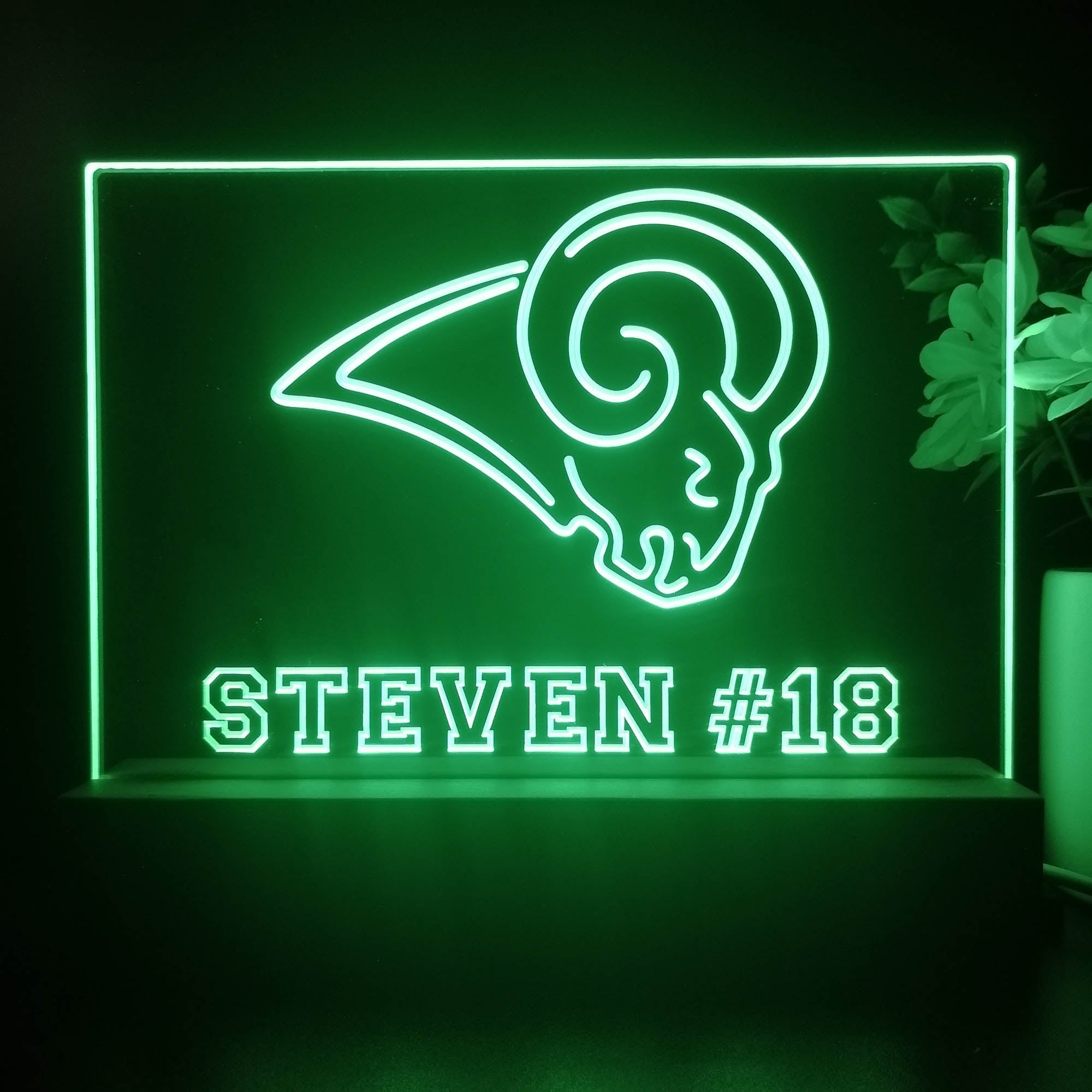 Personalized St Louis Rams Souvenir Neon LED Night Light Sign